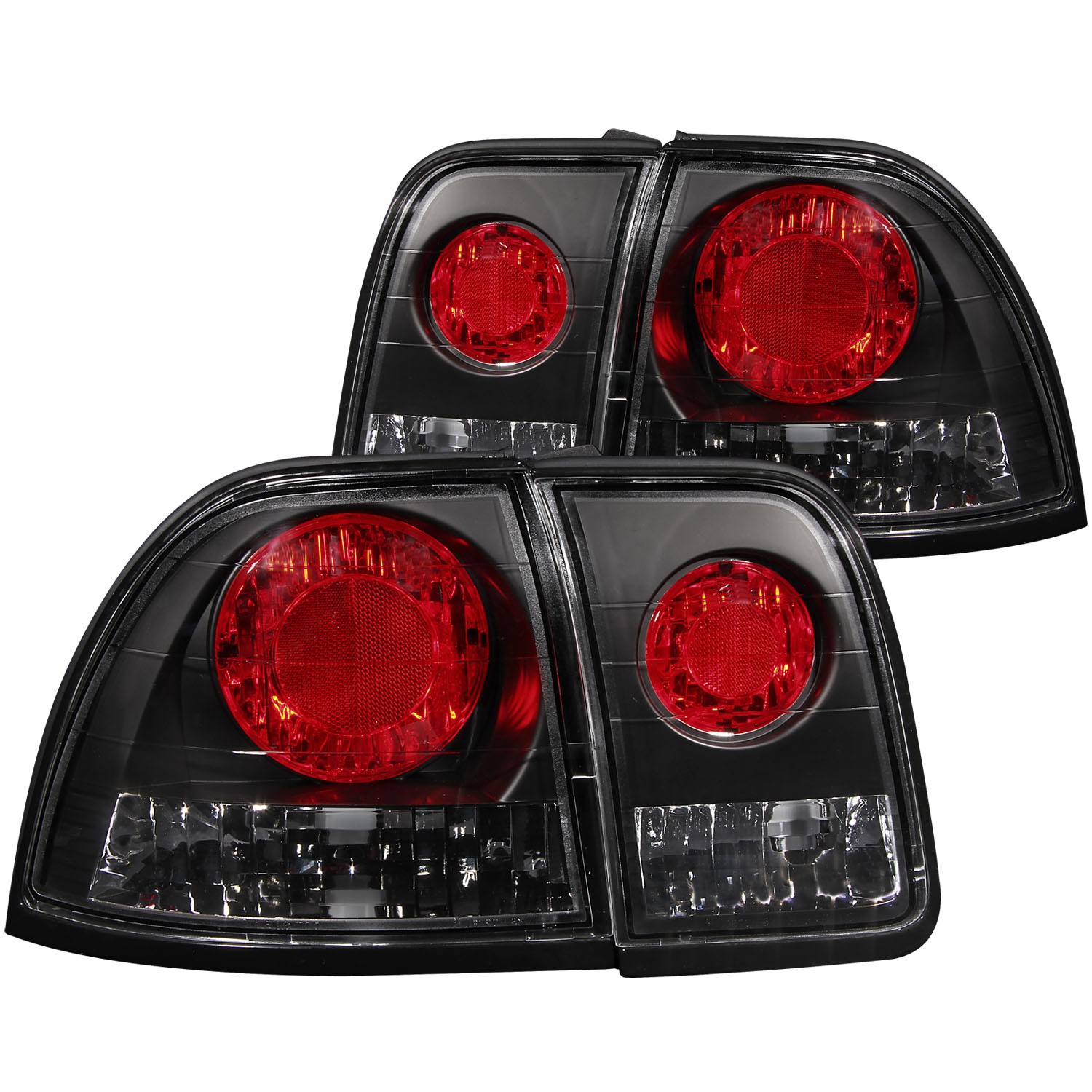Incandescent Tail Light Compatible with Honda Accord 1996-1997 Includes Left Driver and Right Passenger Side Tail Lights