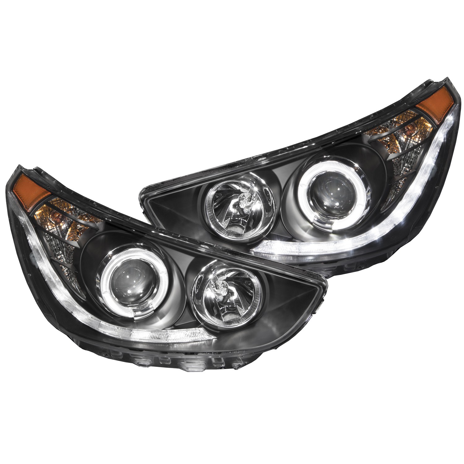 Headlight Set For 12-13 Hyundai Accent