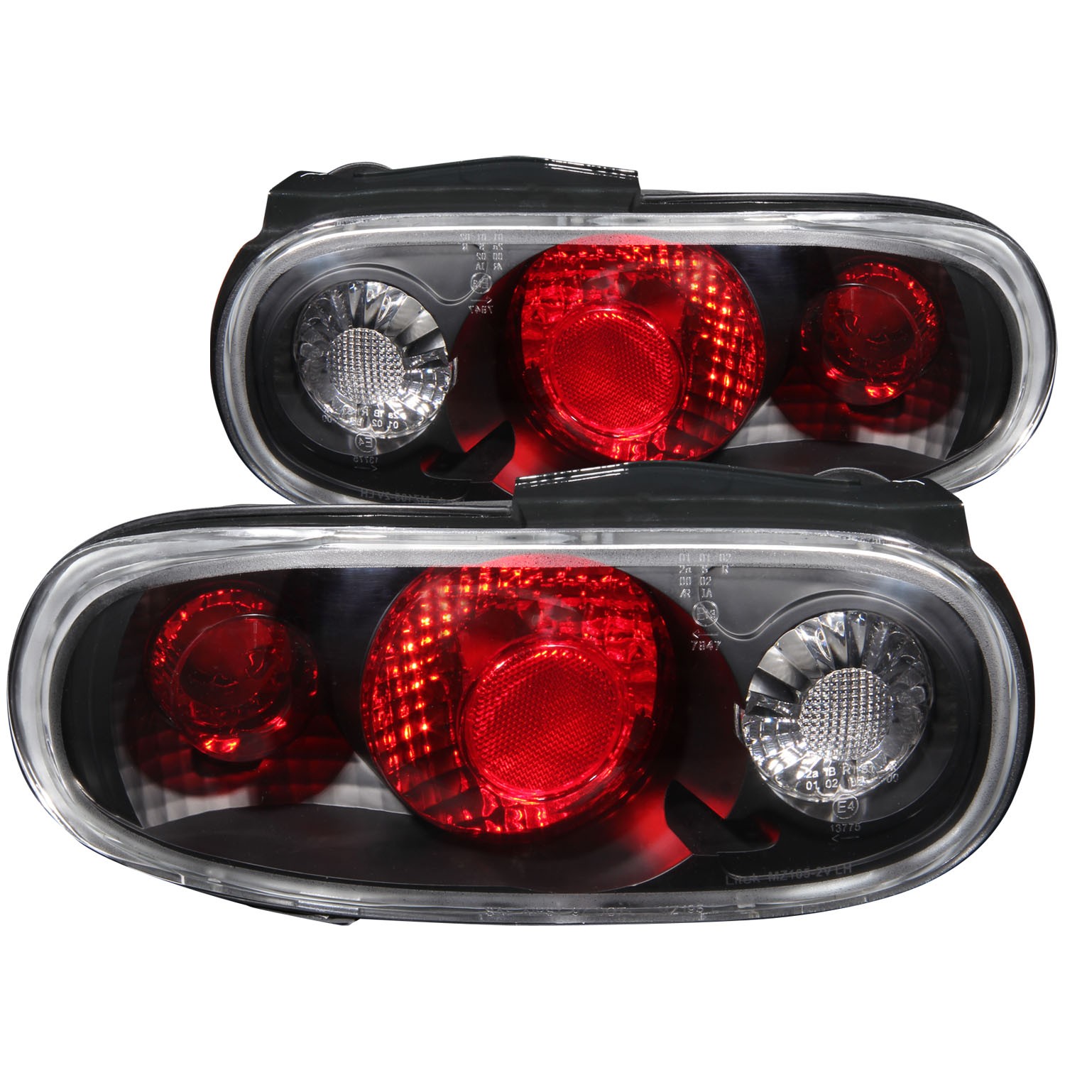Incandescent Tail Light Compatible with Mazda Miata 1990-1997 Includes Left Driver and Right Passenger Side Tail Lights