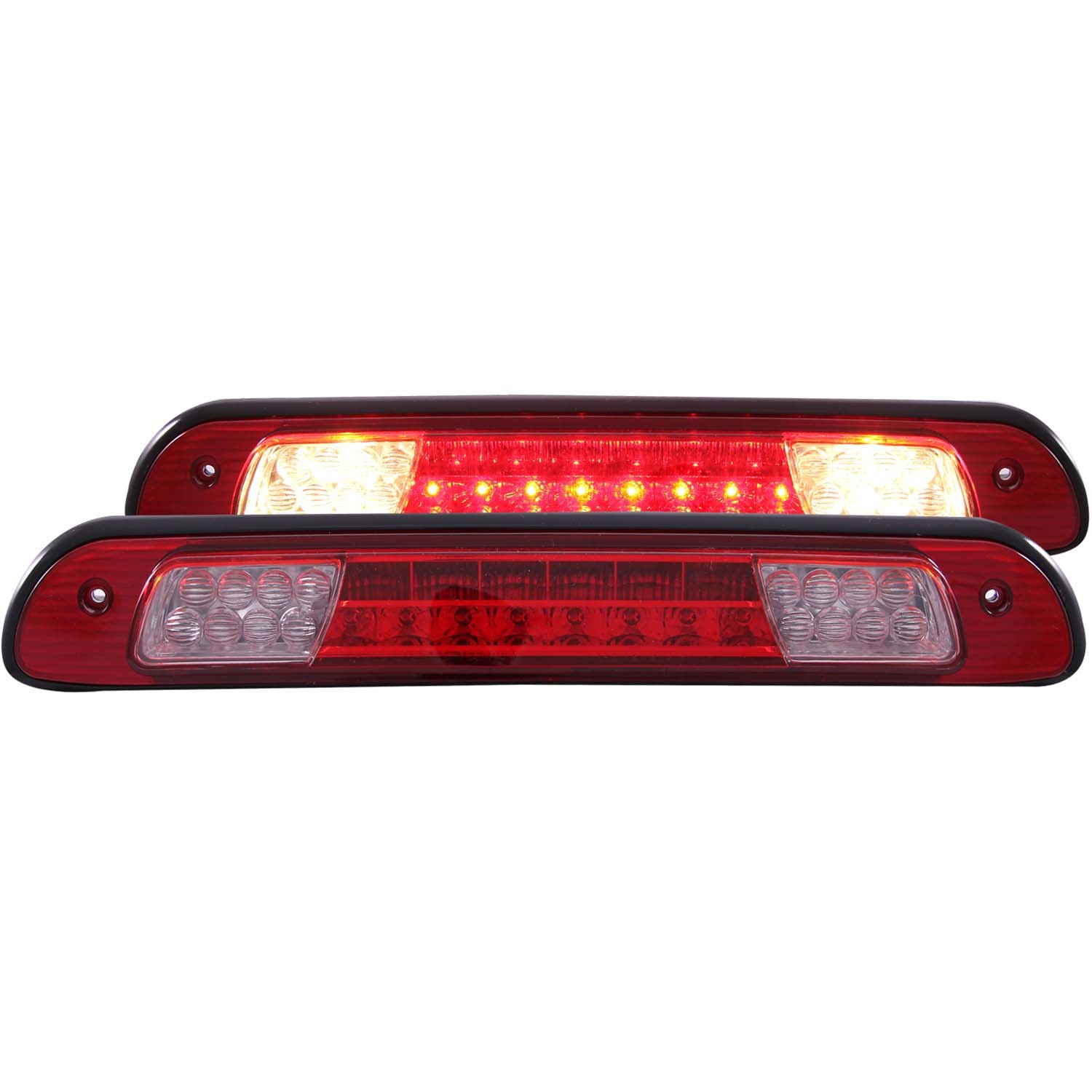 Headlights Depot 2000-2006 Toyota Tundra LED Red / Clear High Mount 3rd Brake Light For Toyota Tundra 2000-2006