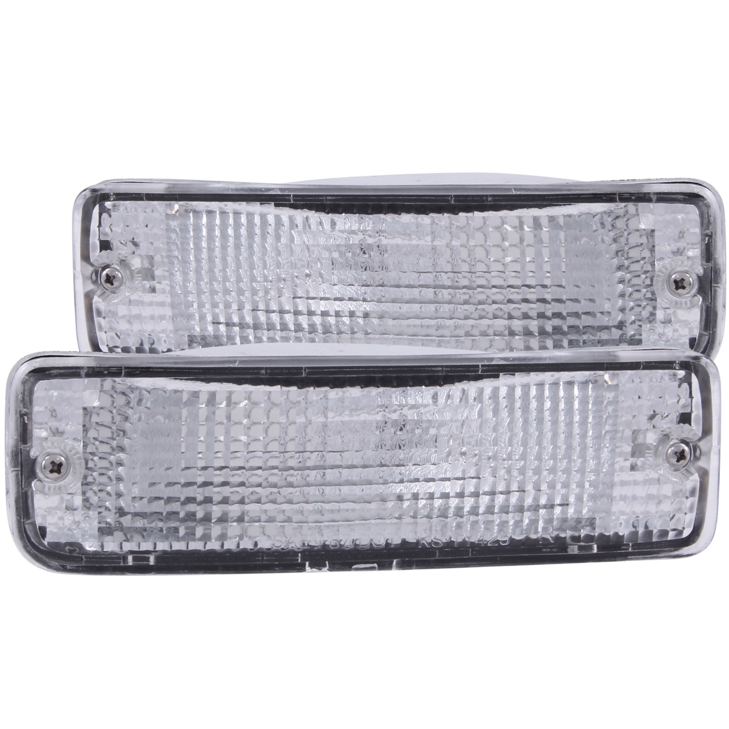 Chrome Housing Incandescent Signal Lights Compatible with Toyota 4Runner Pickup 1989-1995 Includes Left Driver and Right Passenger Side Signal Lights