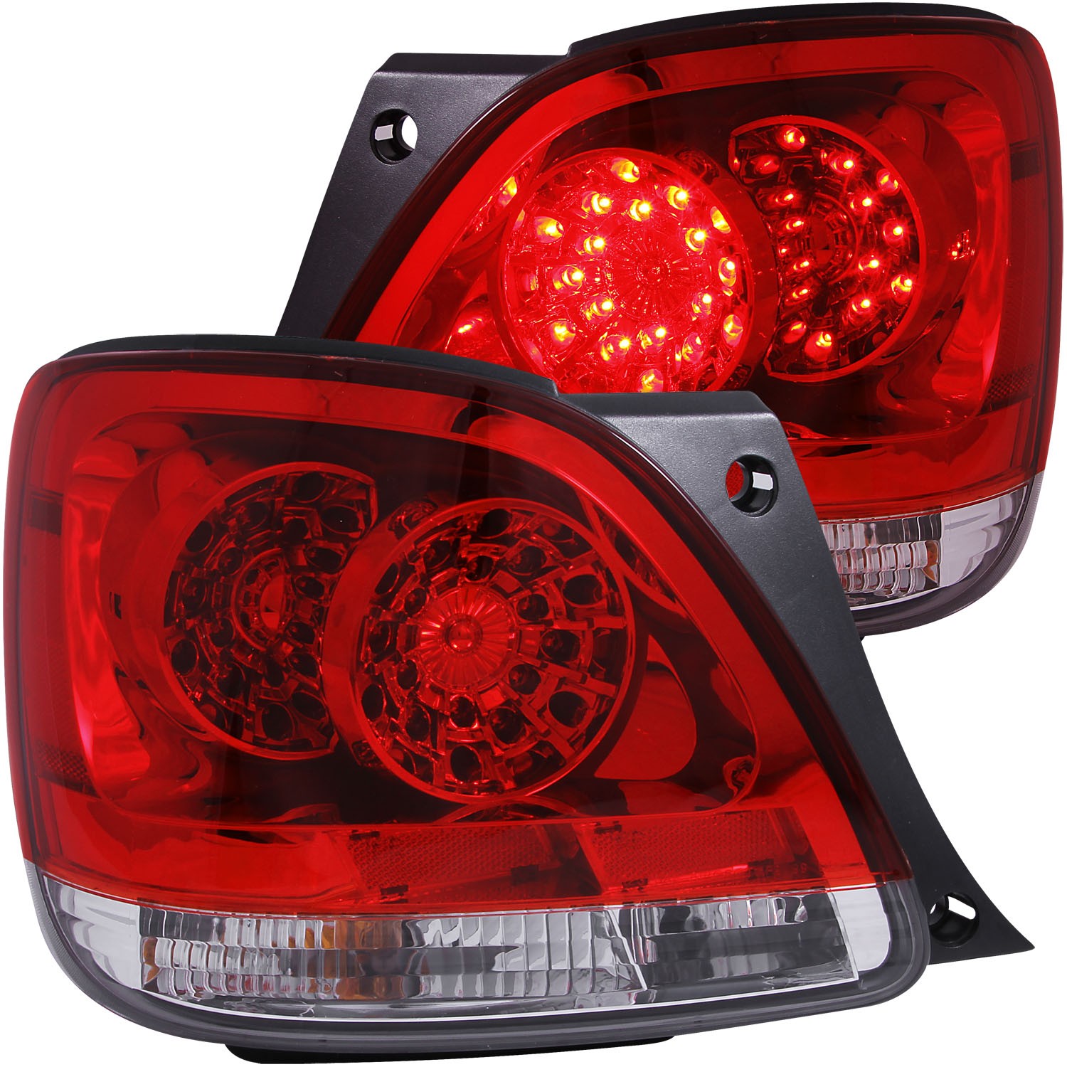 LED Tail Light Compatible with Lexus GS300 GS400 GS430 1998-2005 Includes Left Driver and Right Passenger Side Tail Lights with Red and Clear Lens