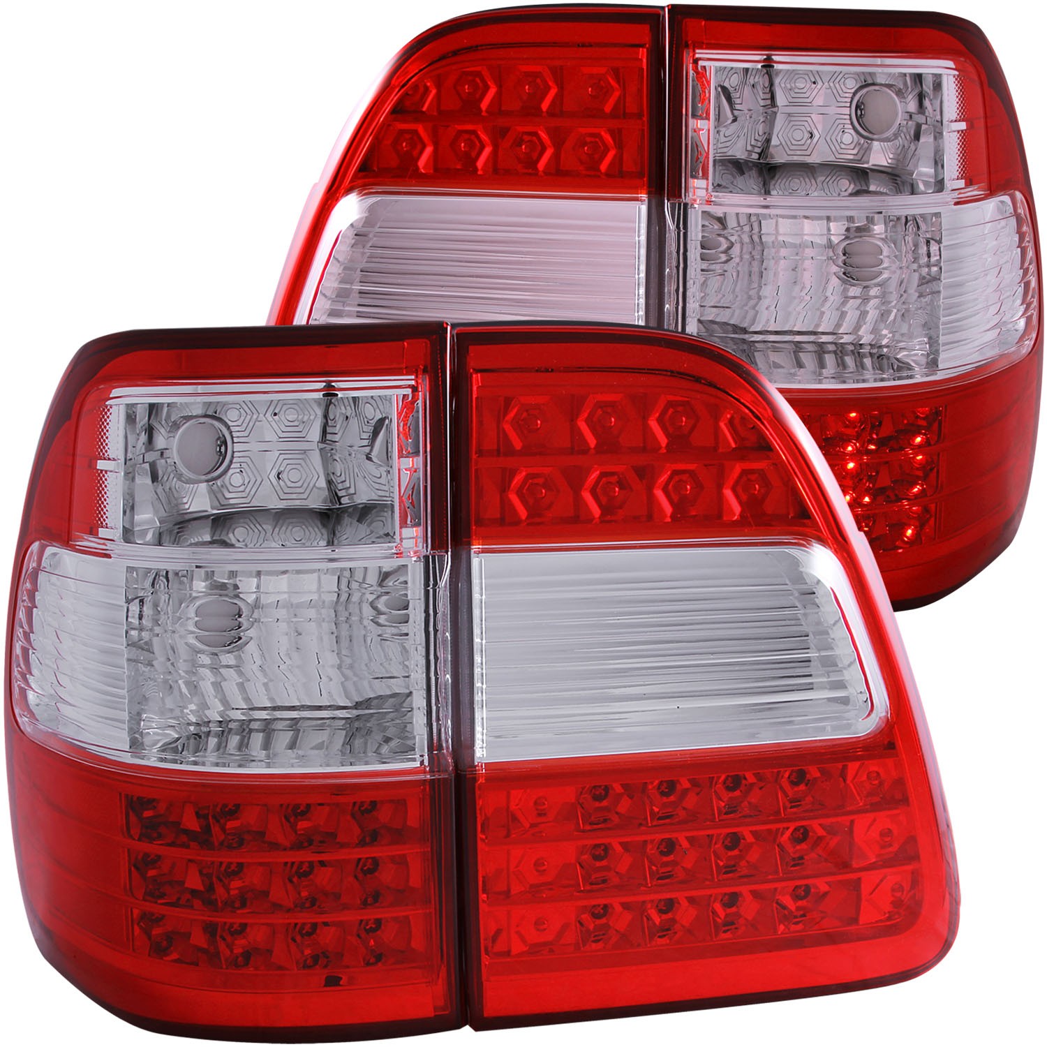 Headlights Depot 98-05 Land Cruiser 100 Series LED Tail Lights (Set; LED)