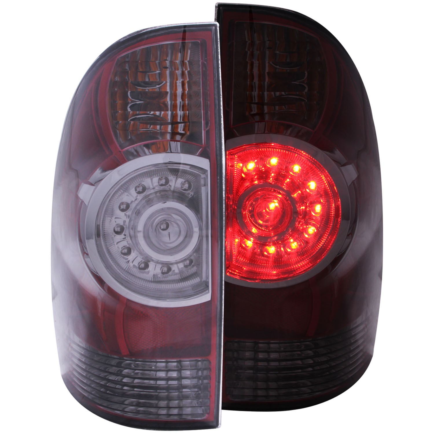 LED Tail Light Compatible with Toyota Tacoma 2005-2015 Includes Left Driver and Right Passenger Side Tail Lights with Smoke Lens