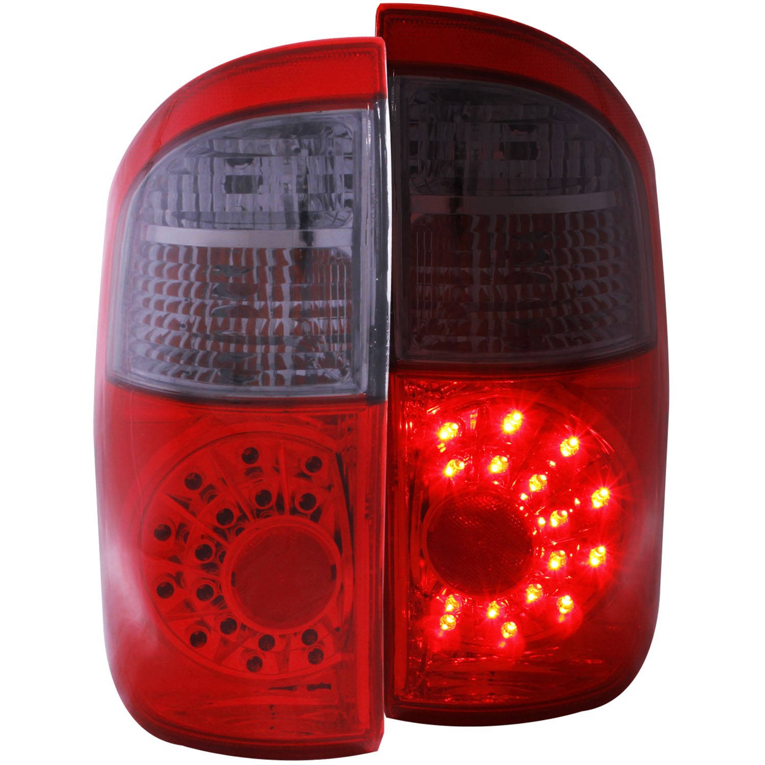 Headlights Depot 00-06 Toyota Tundra Smoked LED Tail Lights (Set; LED; Red; Smoked)