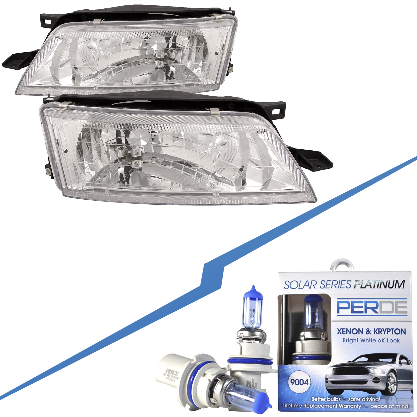Headlight Set For 97-99 Nissan Maxima