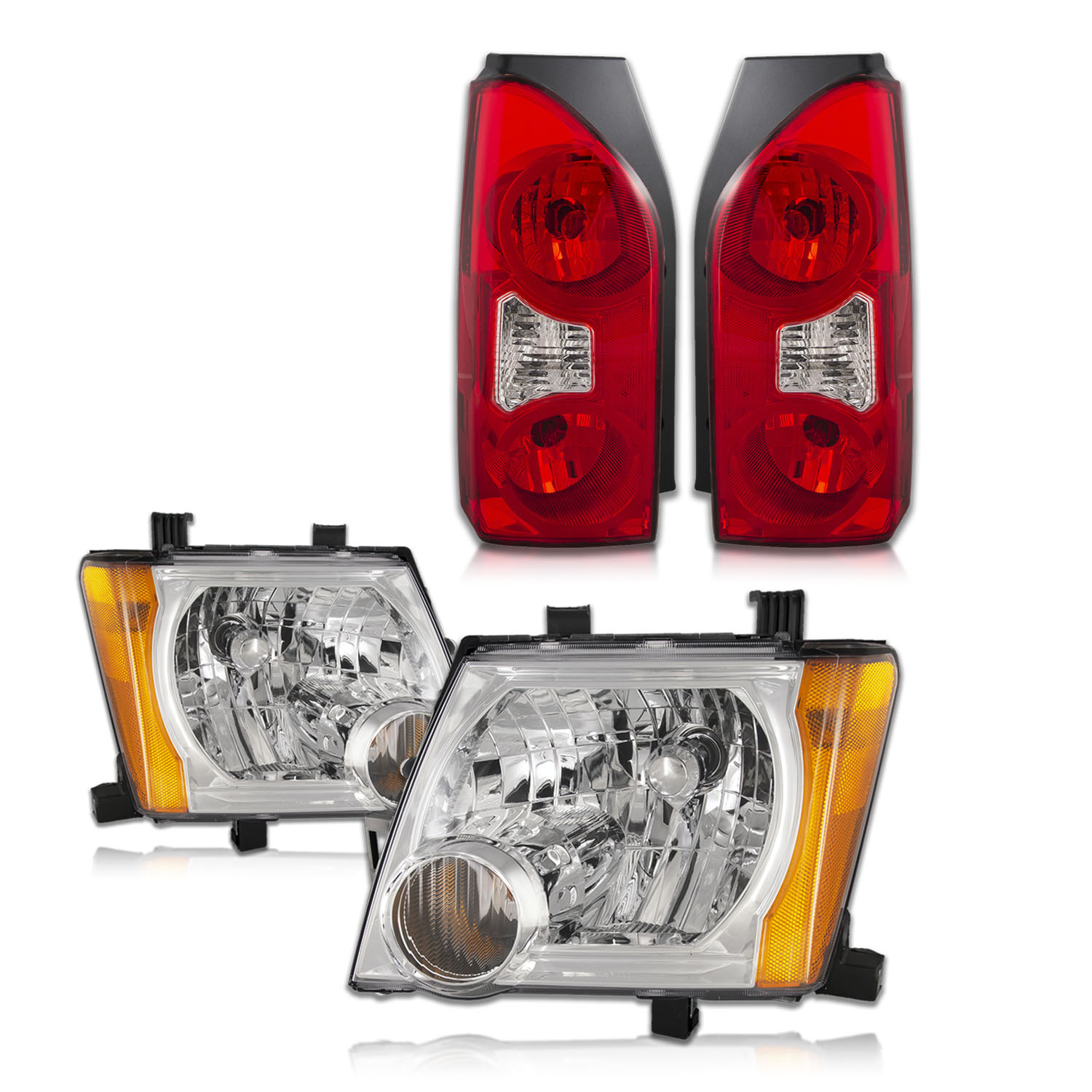 Headlight Set For 05-15 Nissan Xterra