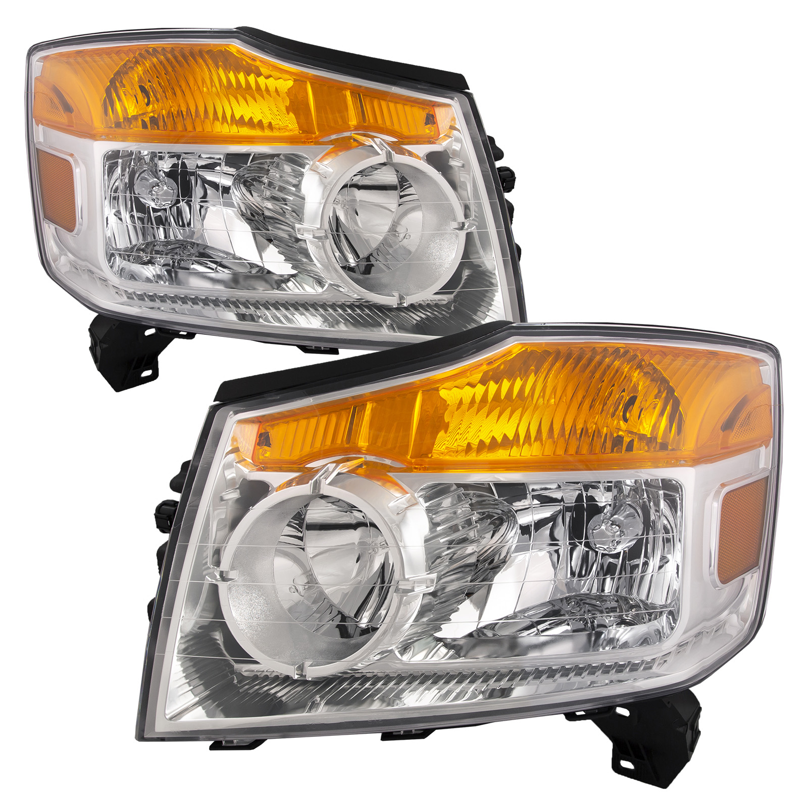Headlight Set For 08-15 Nissan Armada