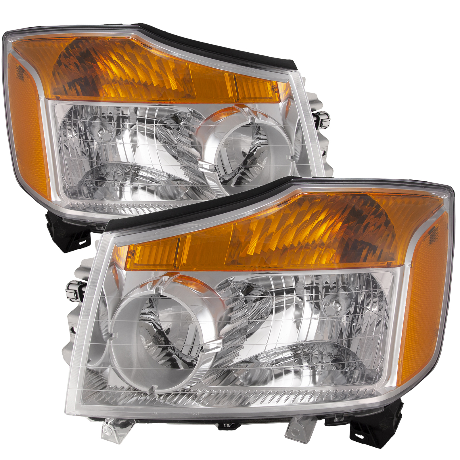 Headlight Set For 08-15 Nissan Titan