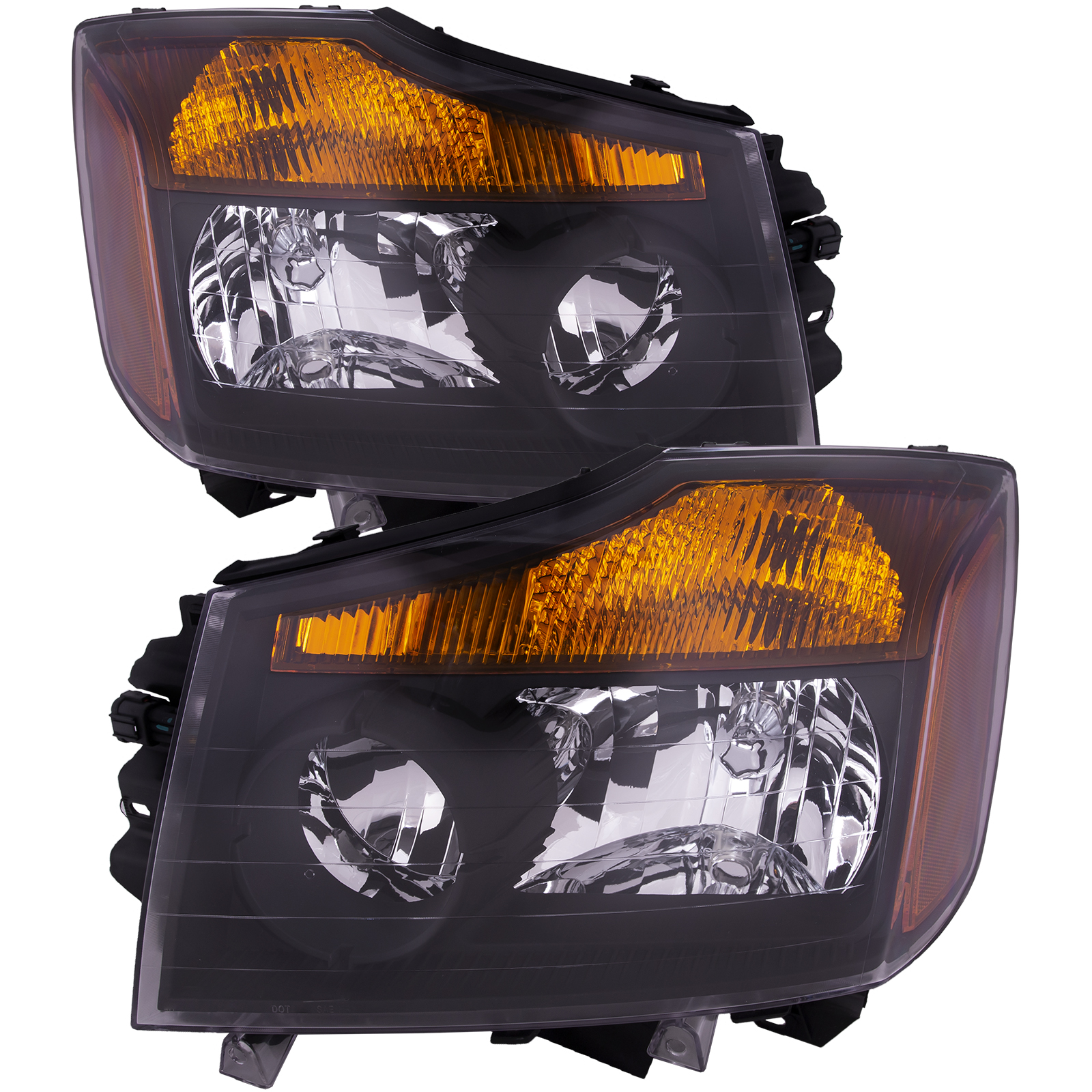 Headlight Set For 08-15 Nissan Titan