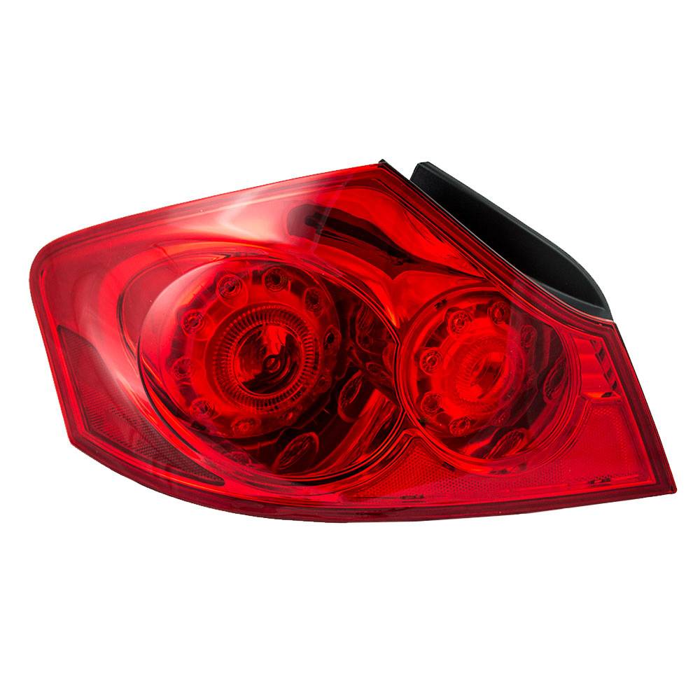 Left Driver Side Tail Light For 11-12 Infiniti G25, 07-08 Infiniti G35, 09-13 Infiniti G37, 15 Infiniti Q40