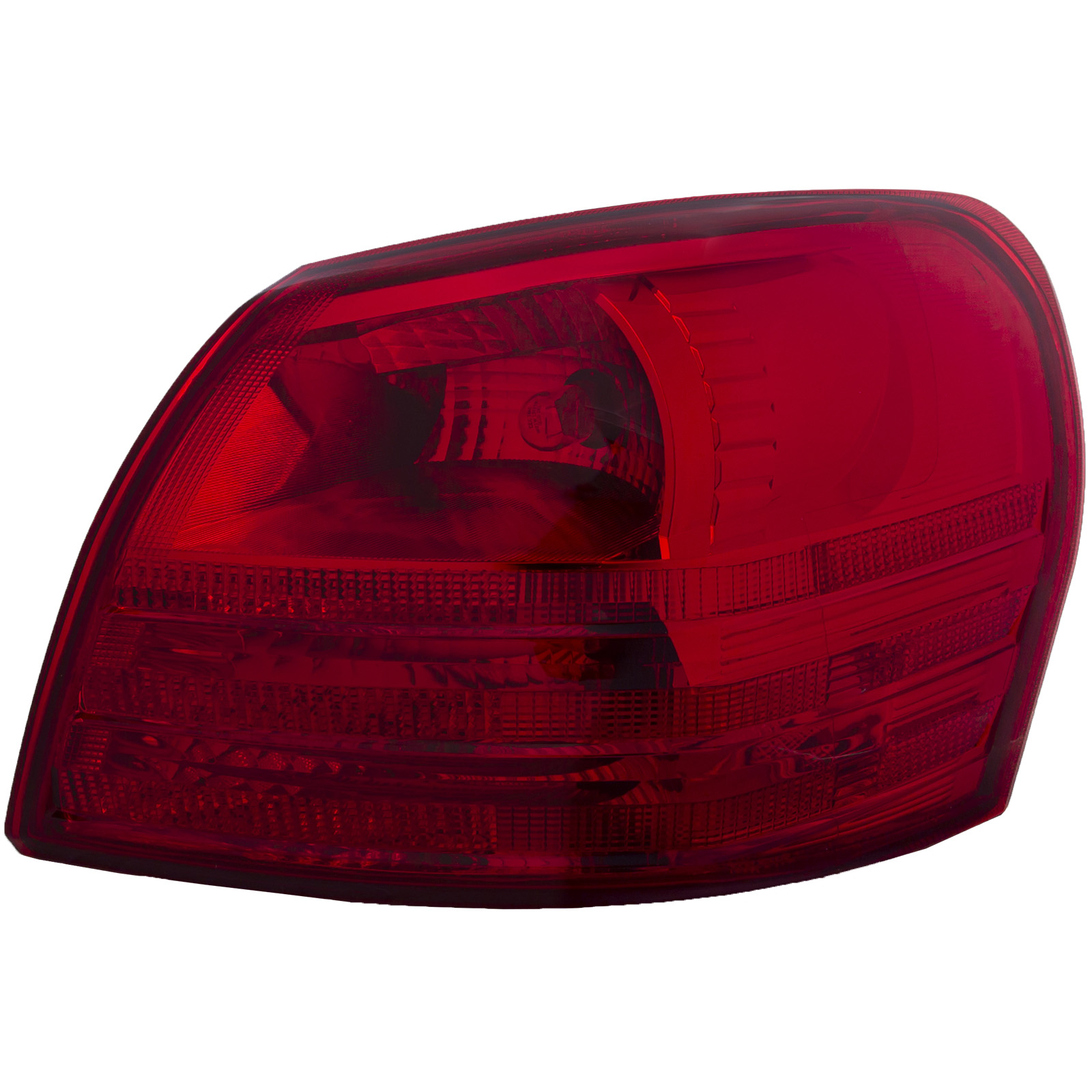 Right Passenger Side Tail Light For 08-13 Nissan Rogue, 14-15 Nissan Rogue Select; CAPA Certified