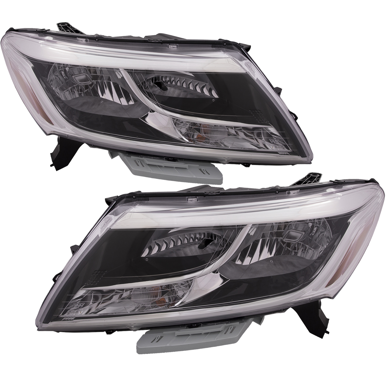Headlight Set For 13-16 Nissan Pathfinder; CAPA Certified