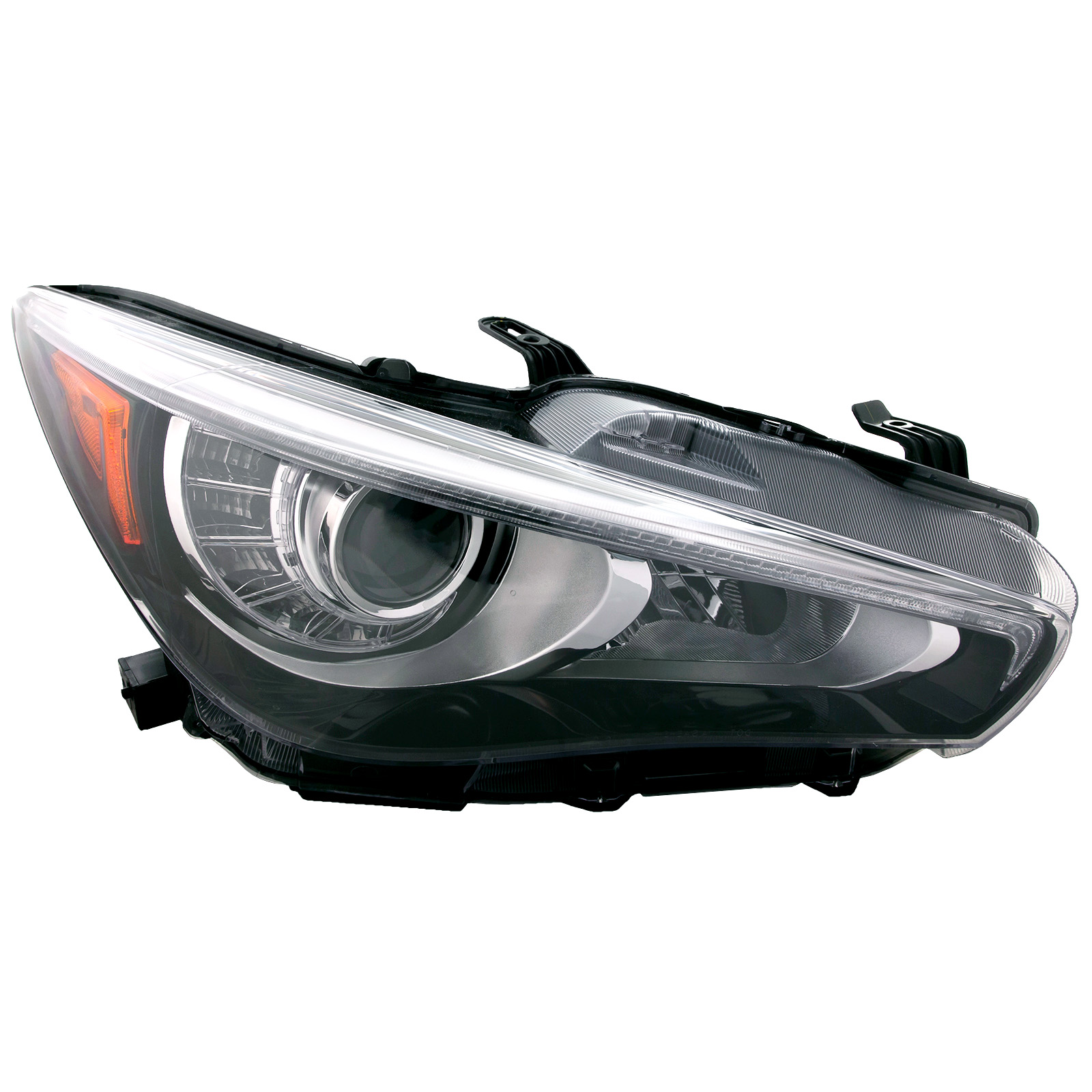 Right Passenger Side Headlight For 18-24 INFINITI Q50