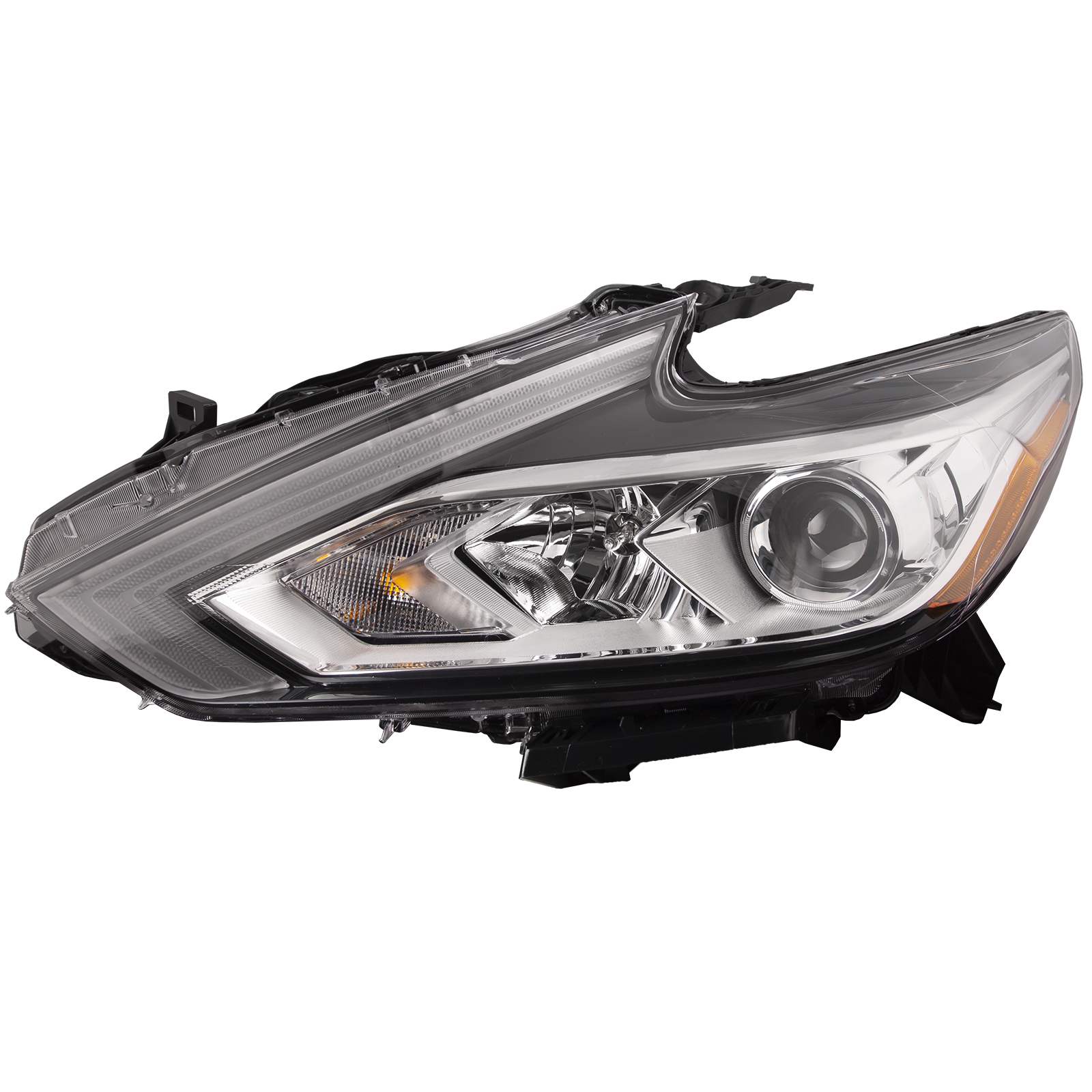 Left Driver Side Headlight For 16-18 Nissan Altima; CAPA Certified