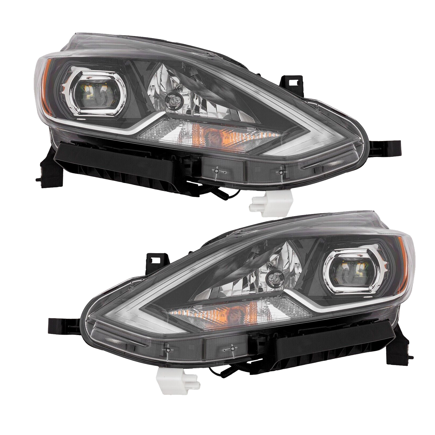 Headlight Set For 16-17 Nissan Sentra