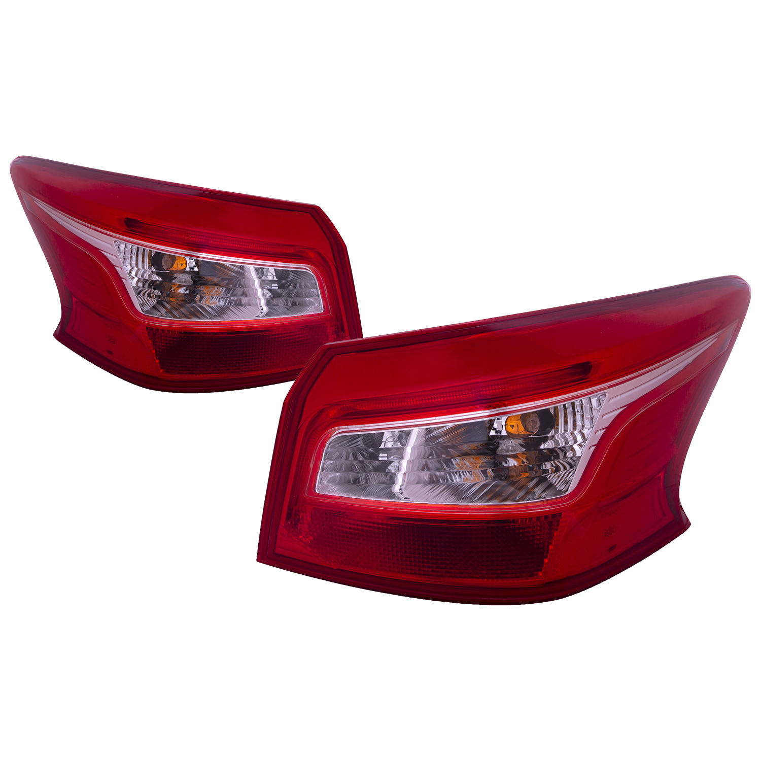 Tail Light Set For 16-19 Nissan Sentra; CAPA Certified