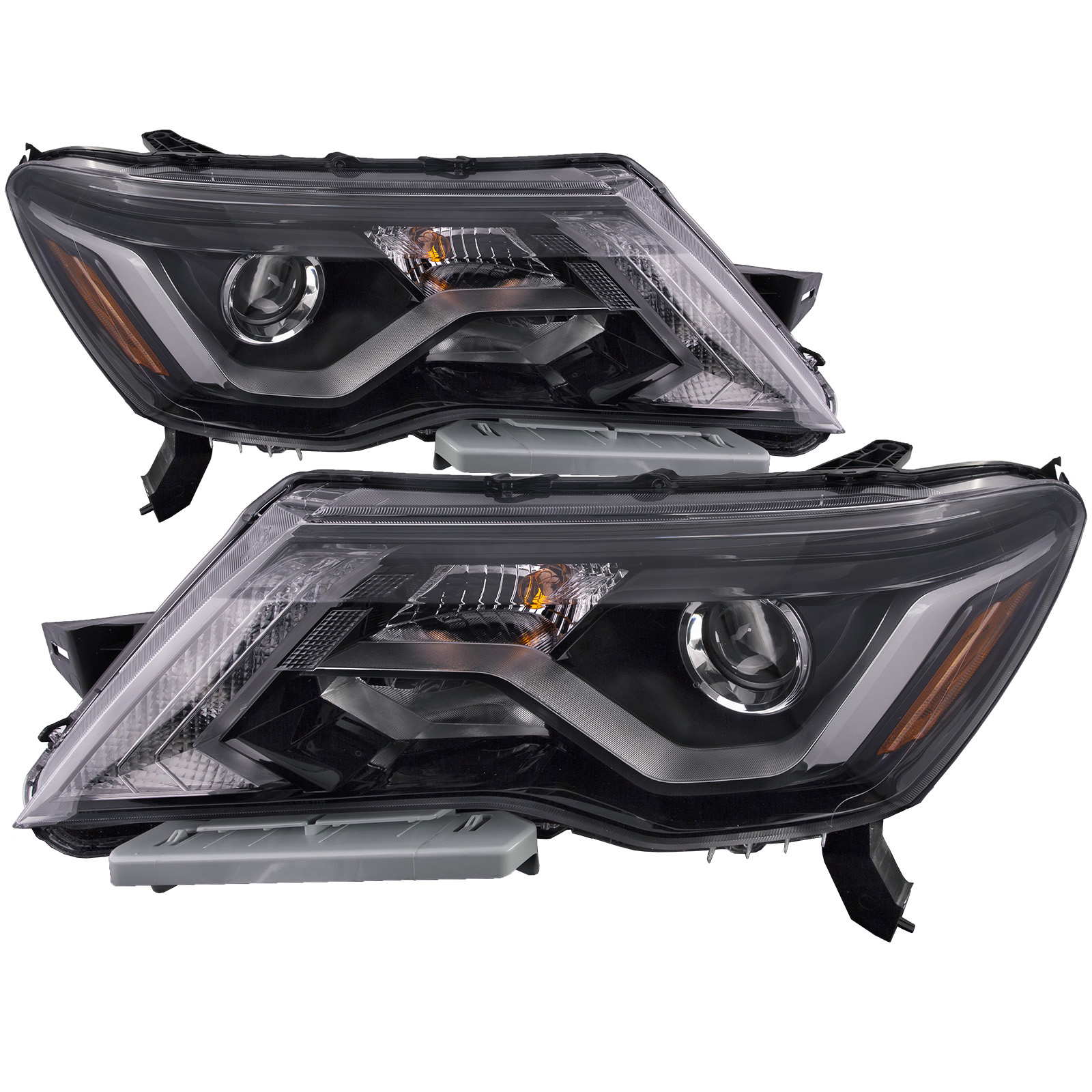 Headlight Set For 17-20 Nissan Pathfinder; CAPA Certified