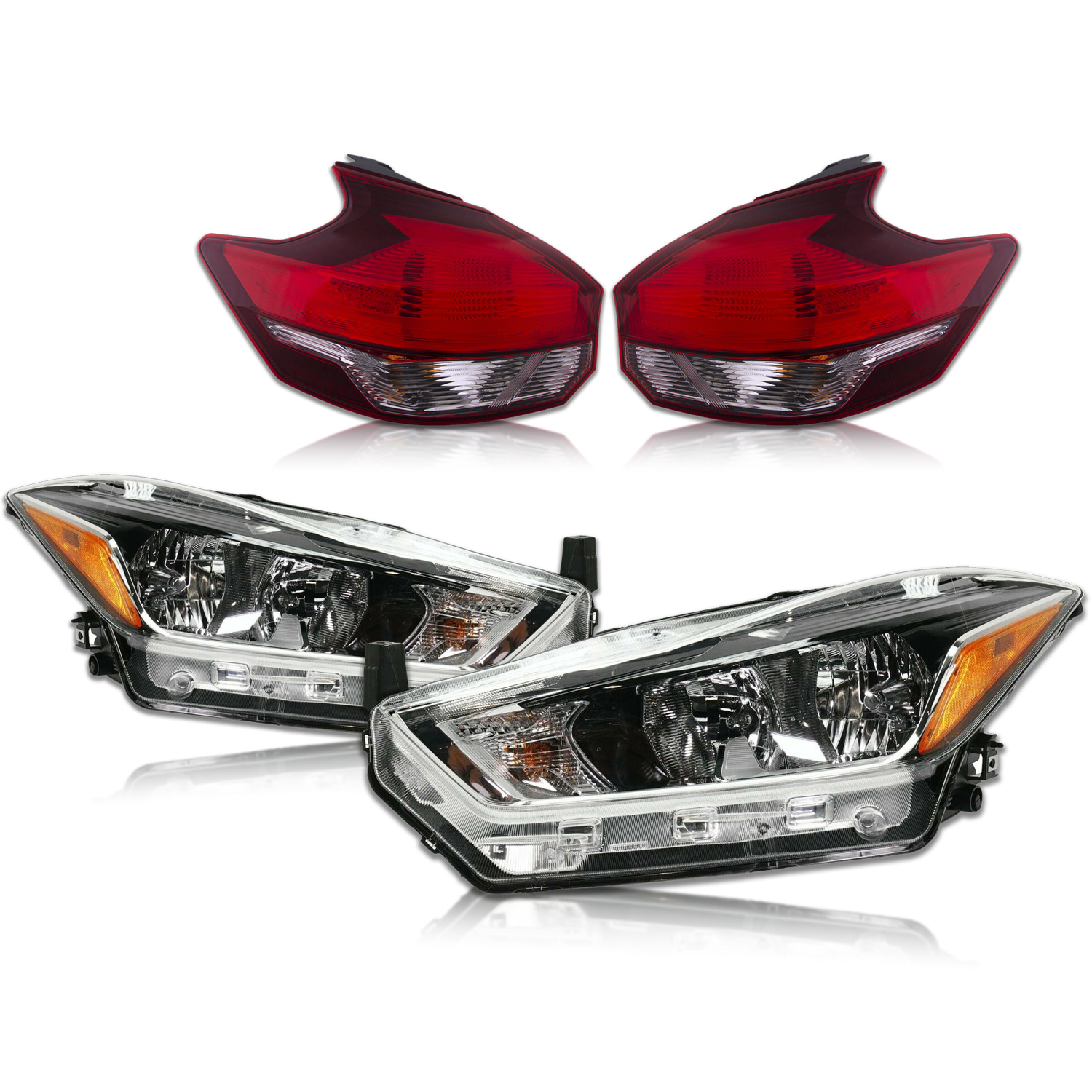 Headlight Set For 18-20 Nissan Kicks