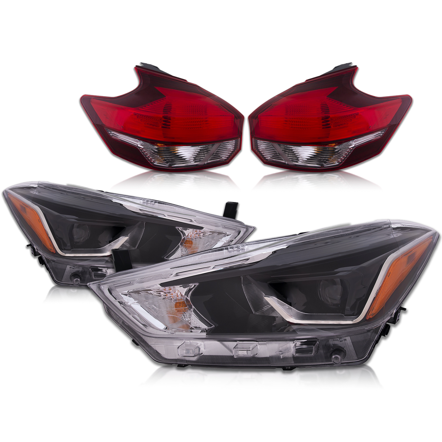 Headlight Set For 18-20 Nissan Kicks
