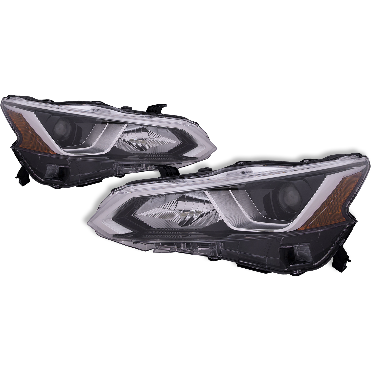 Headlight Set For 19-22 Nissan Altima; CAPA Certified