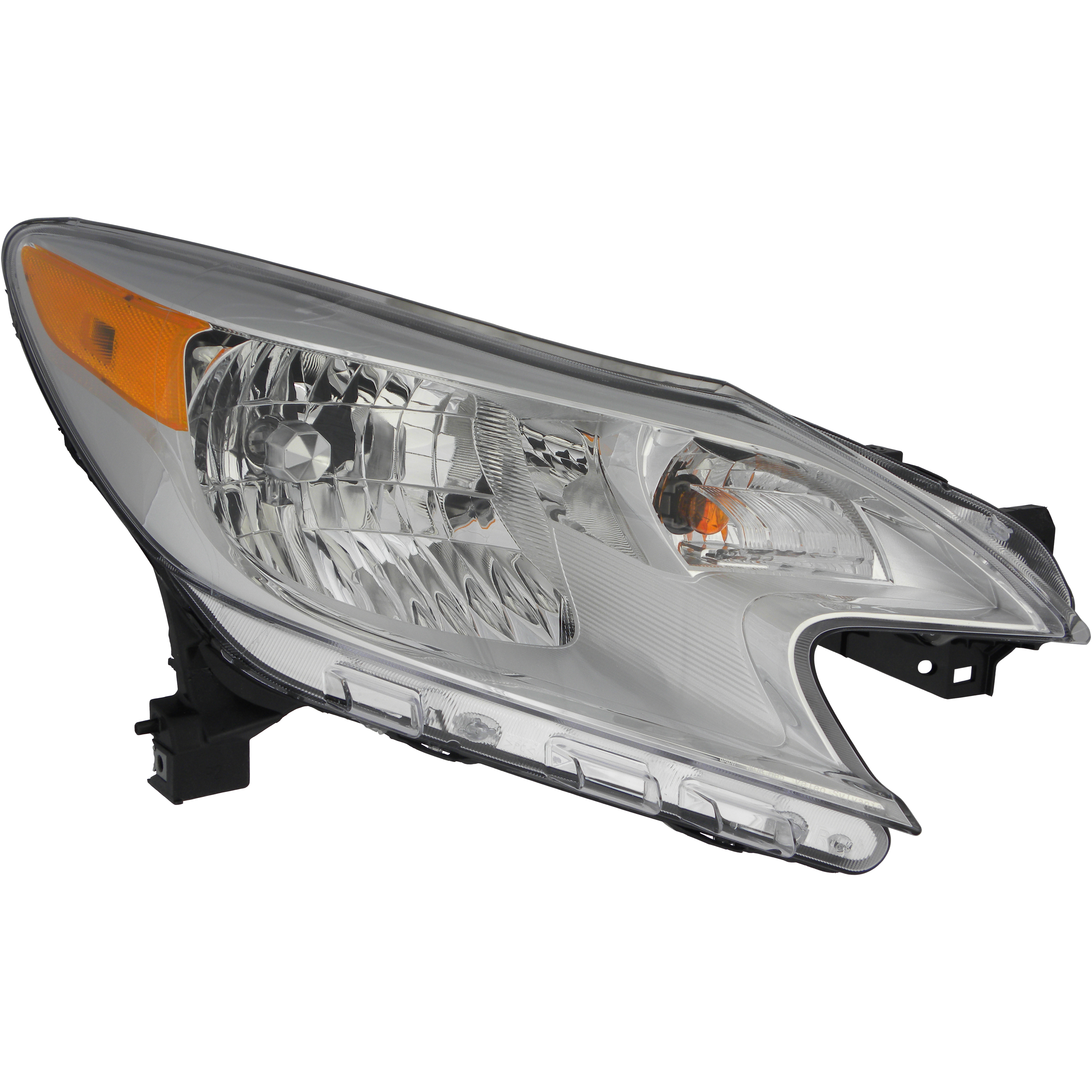 Right Passenger Side Headlight For 14-16 Nissan Versa Note; CAPA Certified