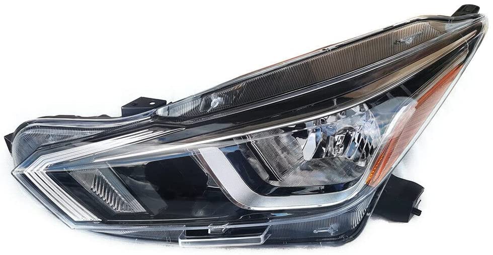 Left Driver Side Headlight For 20-22 Nissan Versa; CAPA Certified