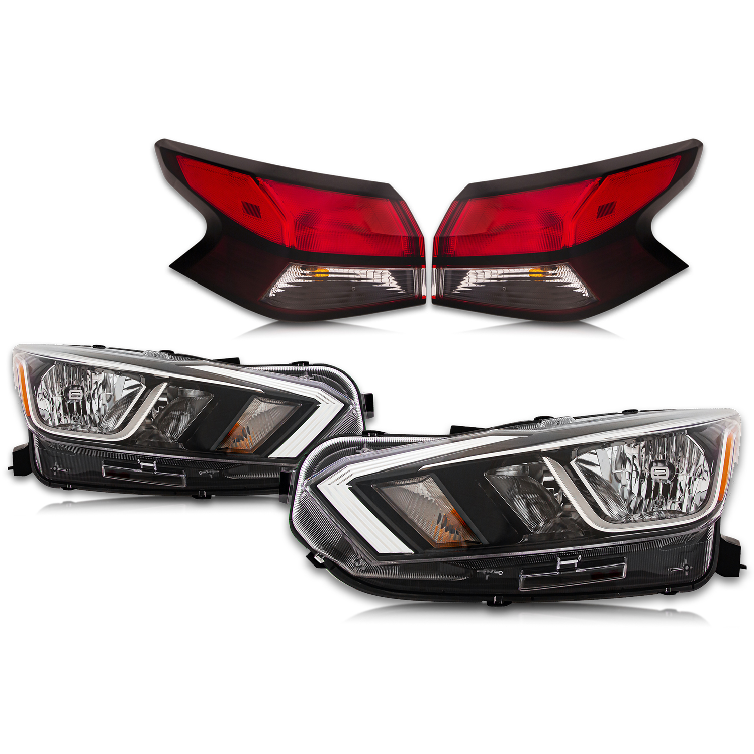 Headlight Set For 20-22 Nissan Versa