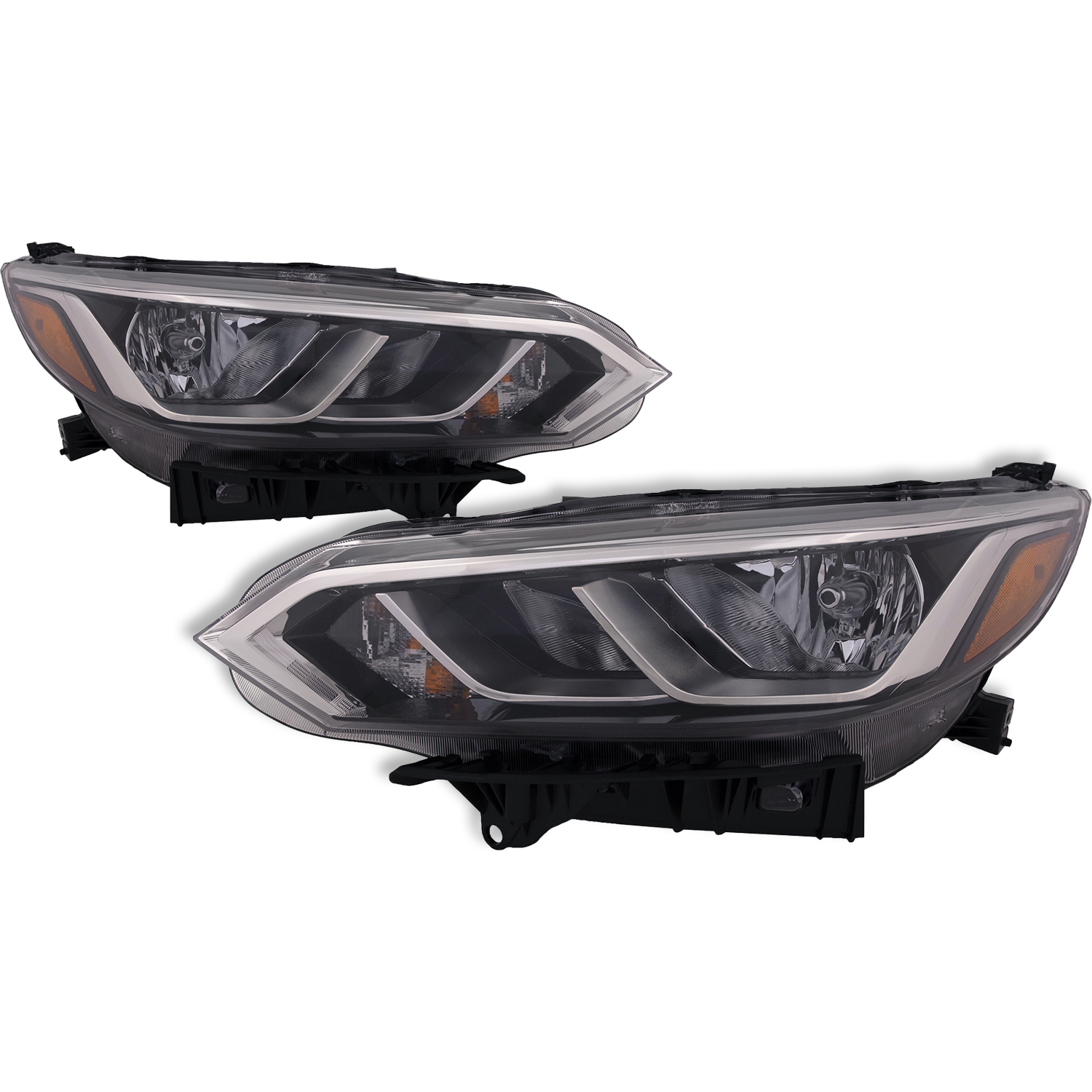 Headlight Set For 20-23 Nissan Sentra; CAPA Certified