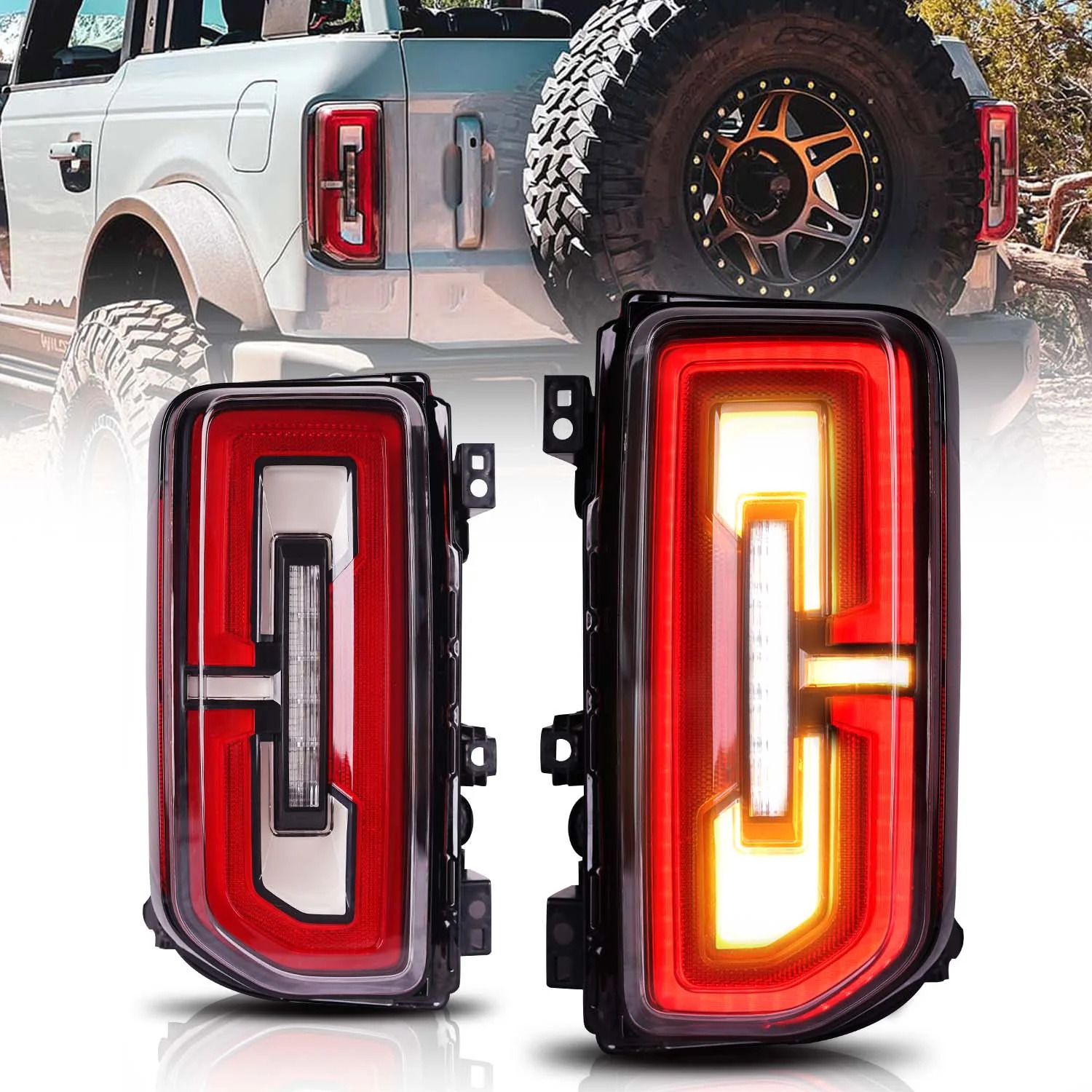 Tail Light Set For 21-24 Ford Bronco