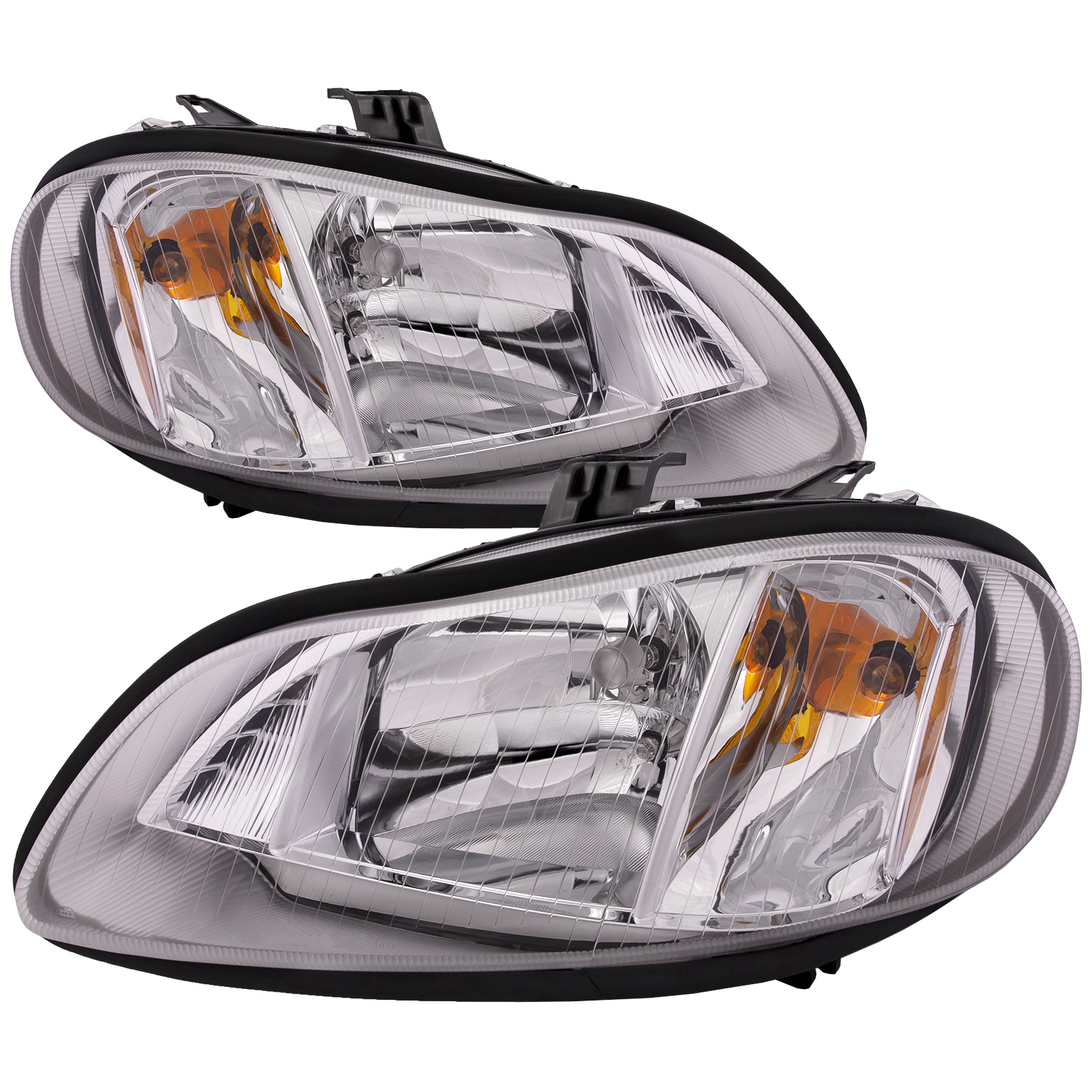 Headlight Set For 04-12 Freightliner Business Class M2, 02-06 Freightliner M2 100, 02-18 Freightliner M2 106, 03-18 Freightliner M2 112
