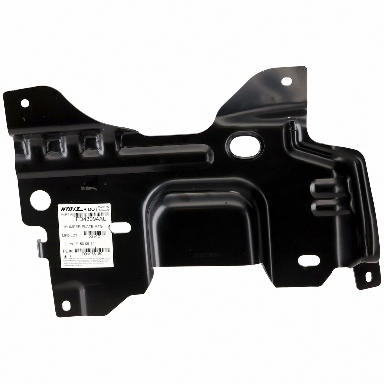Left Driver Side Bumper For 09-14 Ford F-150; CAPA Certified