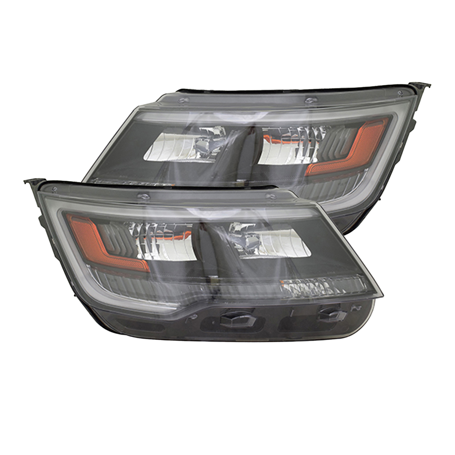Headlight Set For 16-18 Ford Explorer
