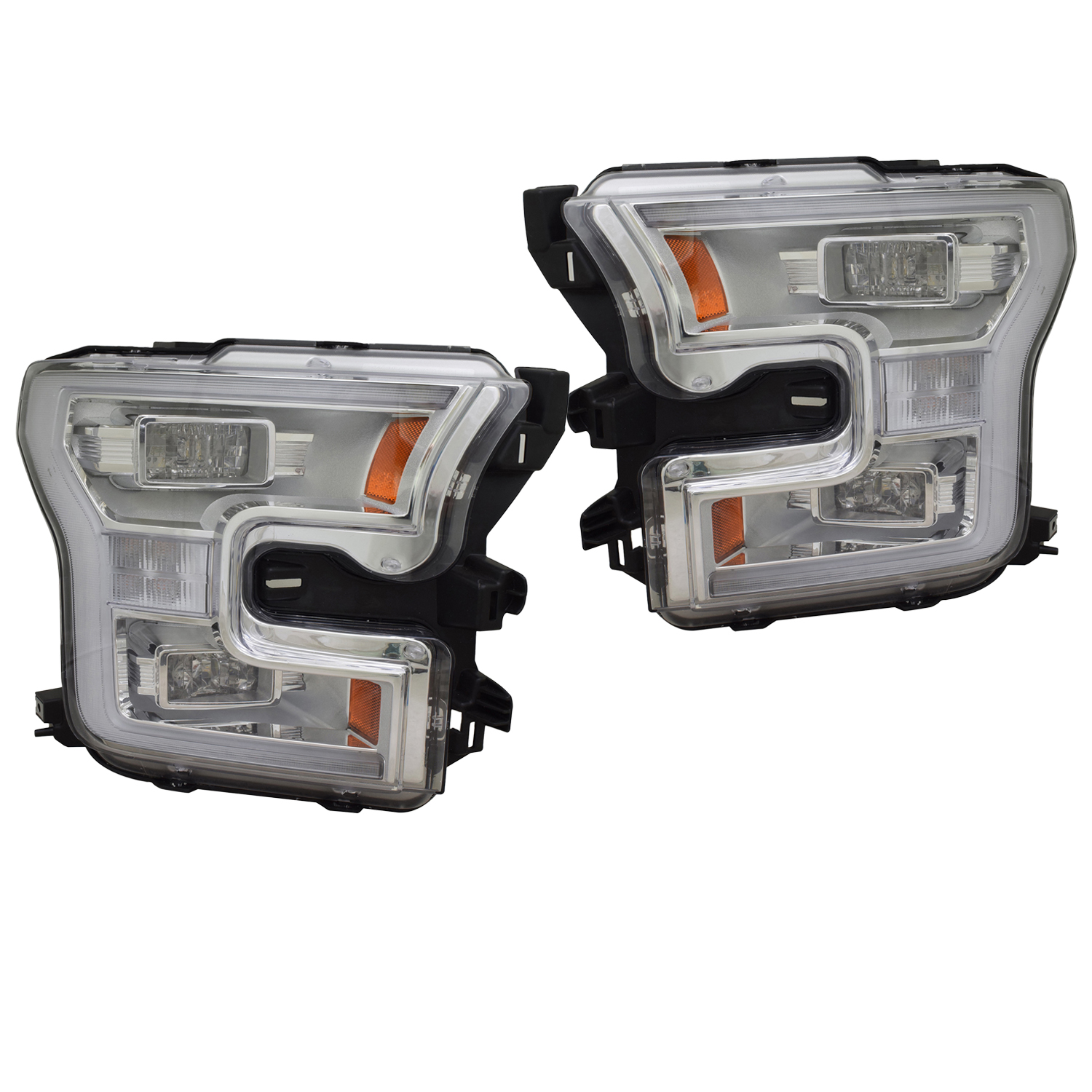Headlight Set For 15-16 Ford F-150