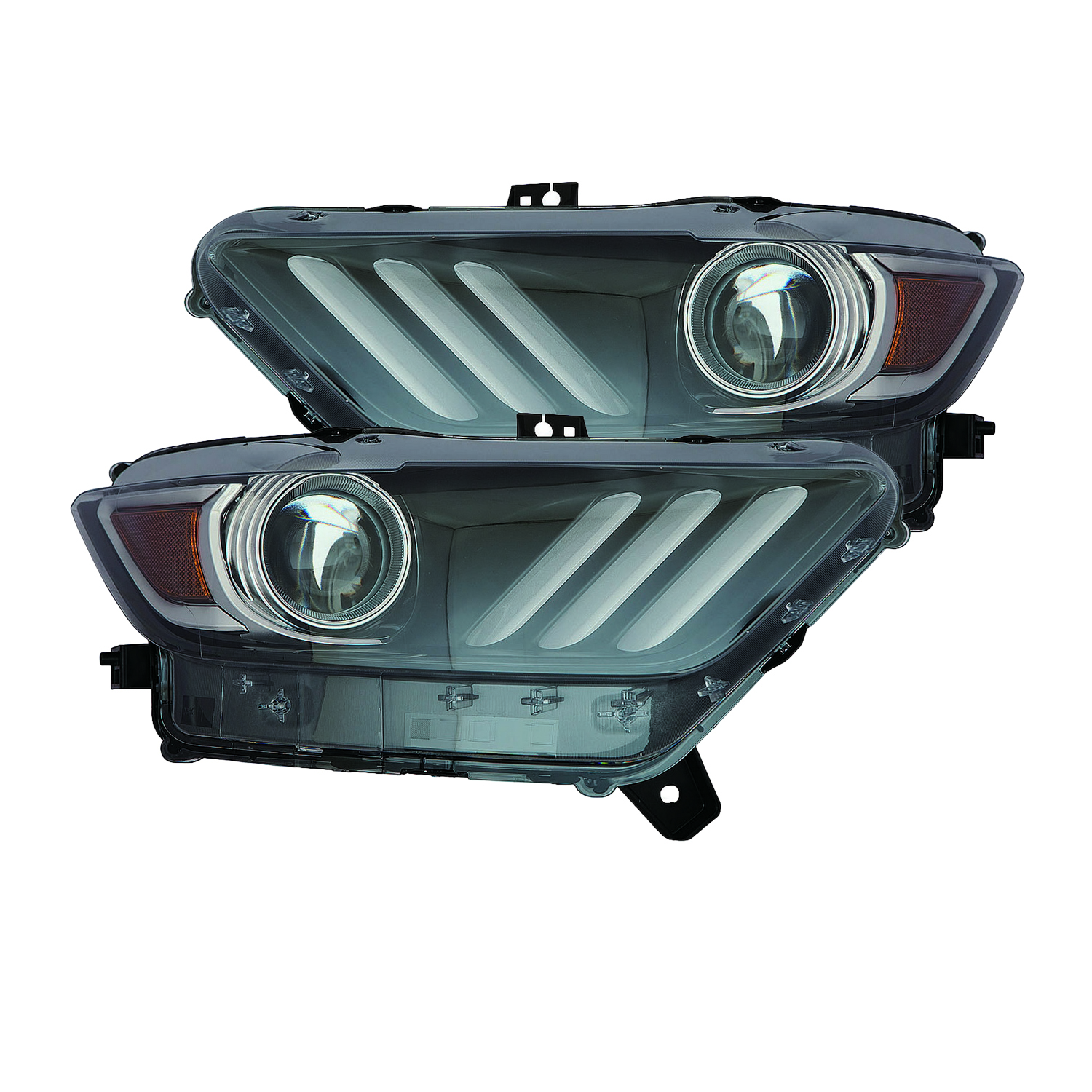 Headlight Set For 15-20 Ford Mustang