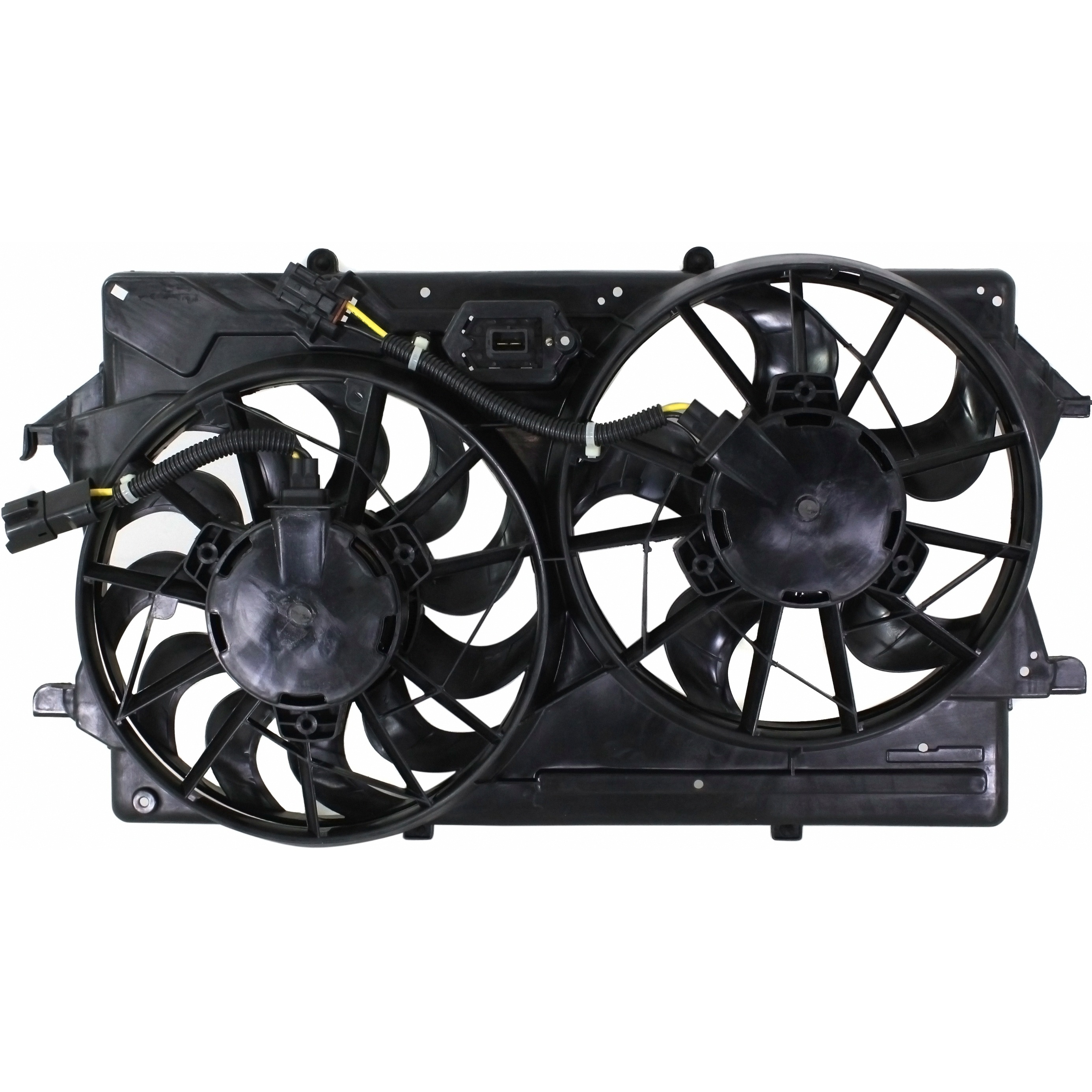Dual Radiator And Condenser Fan Assembly For 03-04 Ford Focus
