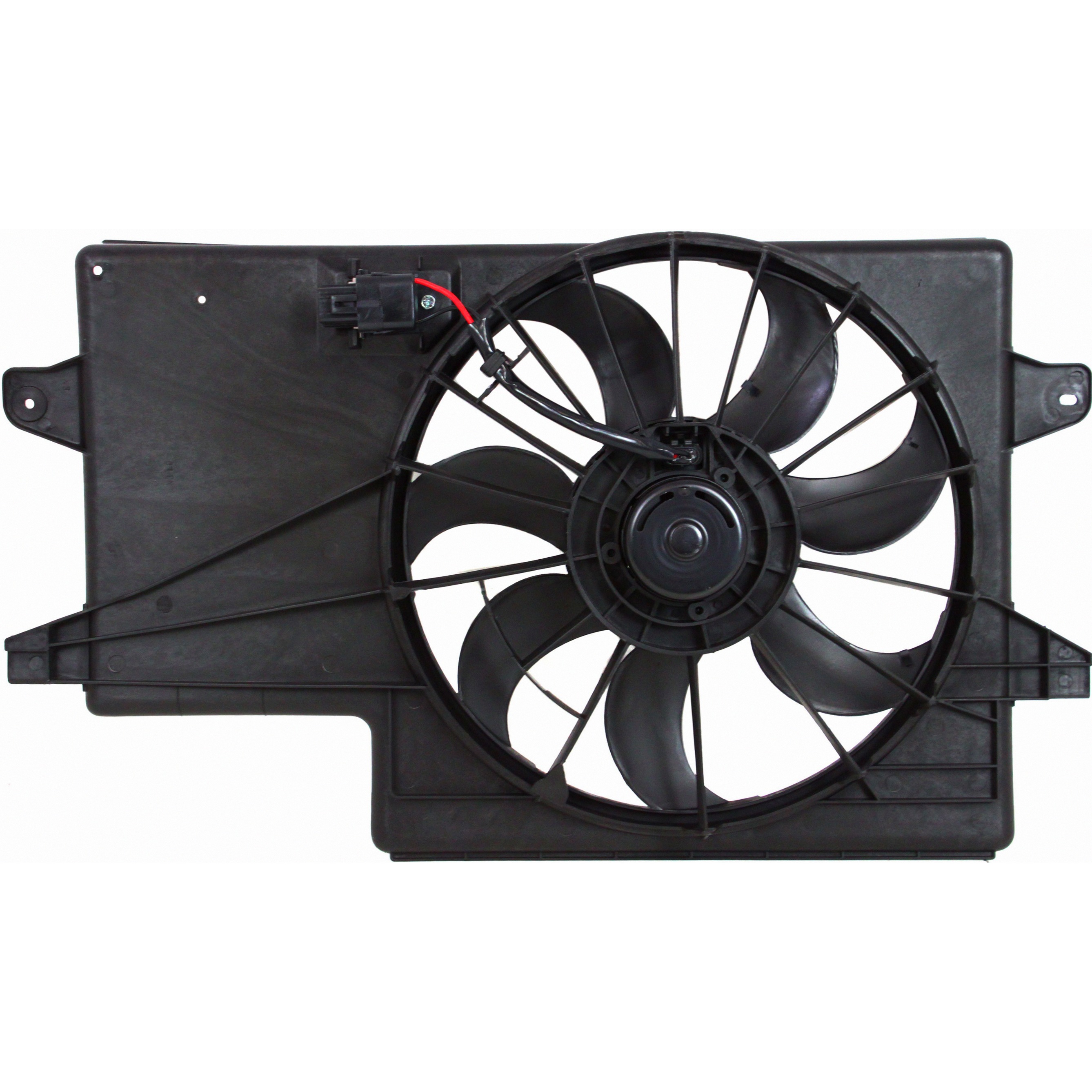 Dual Radiator And Condenser Fan Assembly For 08-11 Ford Focus