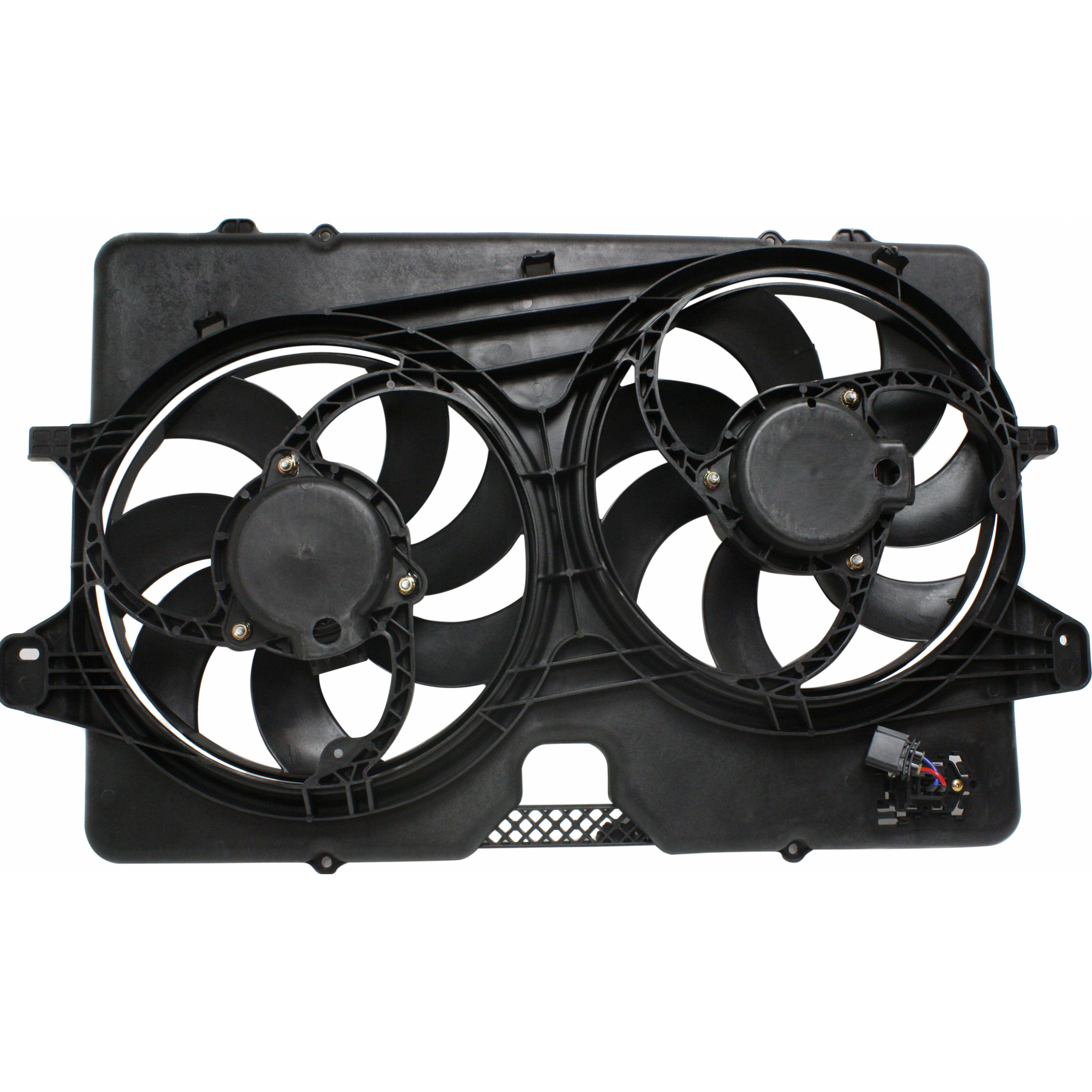 Dual Radiator And Condenser Fan Assembly For 08-12 Ford Escape, 09-11 Mercury Mariner