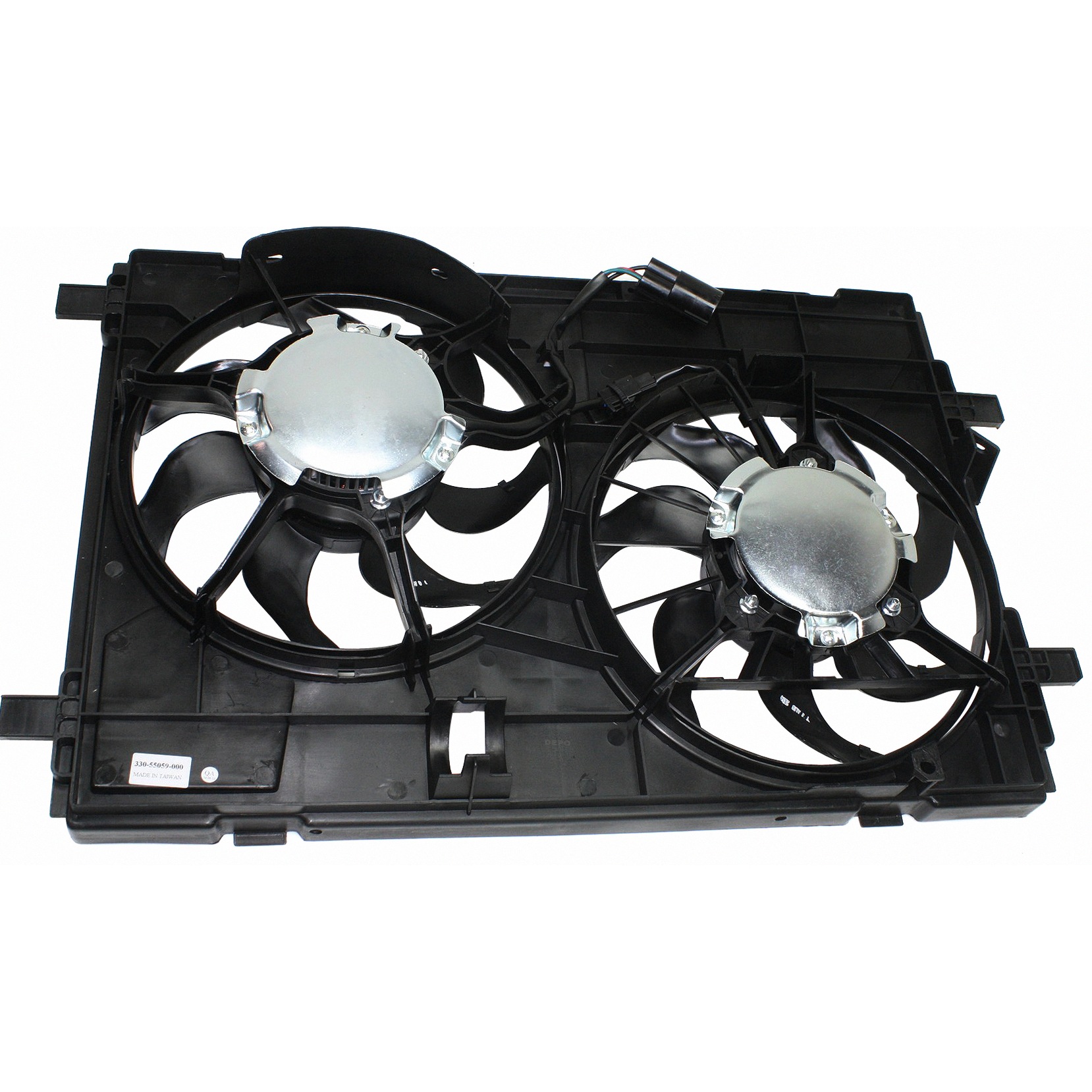 Dual Radiator And Condenser Fan Assembly For 07-09 Lincoln MKZ