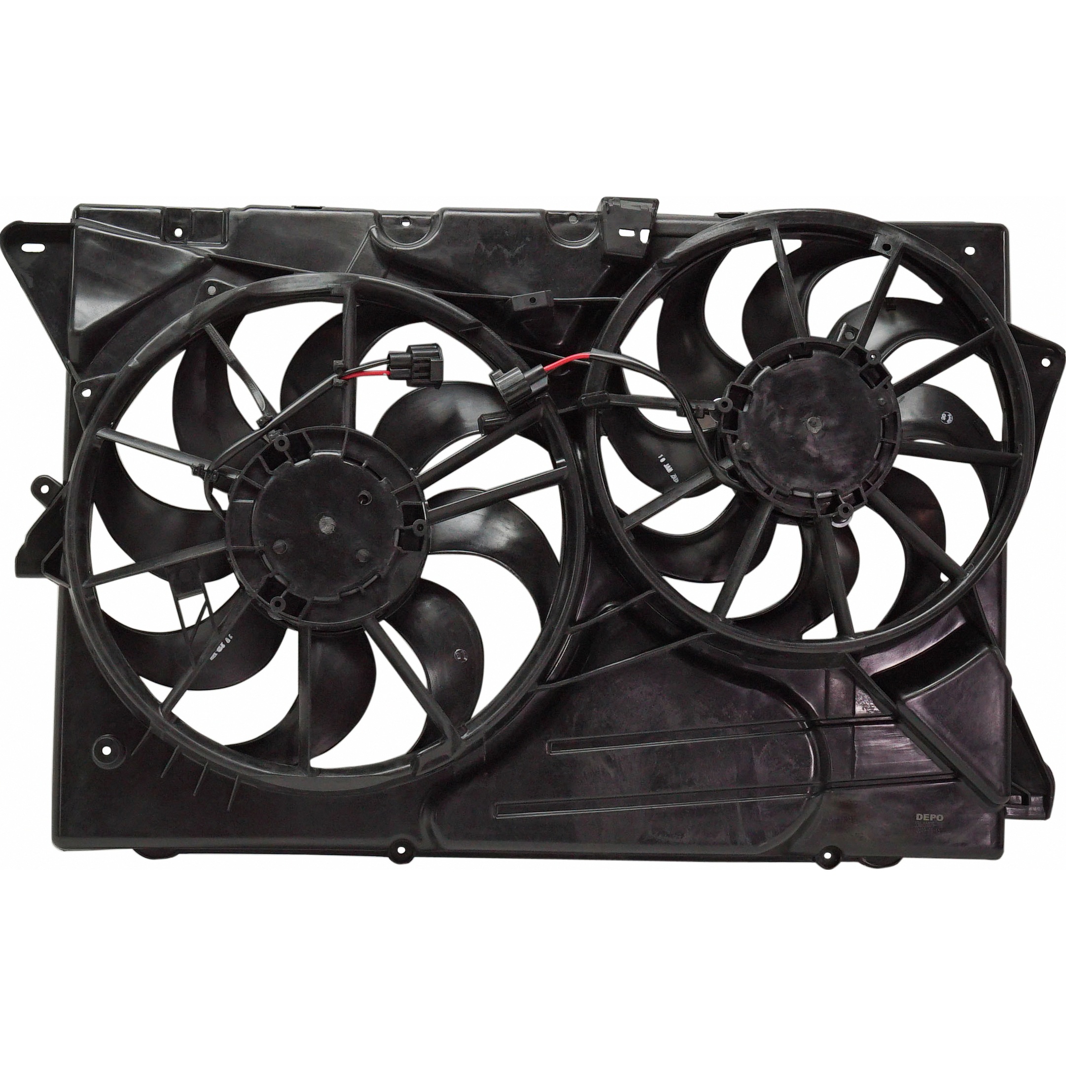 Dual Radiator And Condenser Fan Assembly For 11-12 Ford Explorer, 11-12 Ford Flex