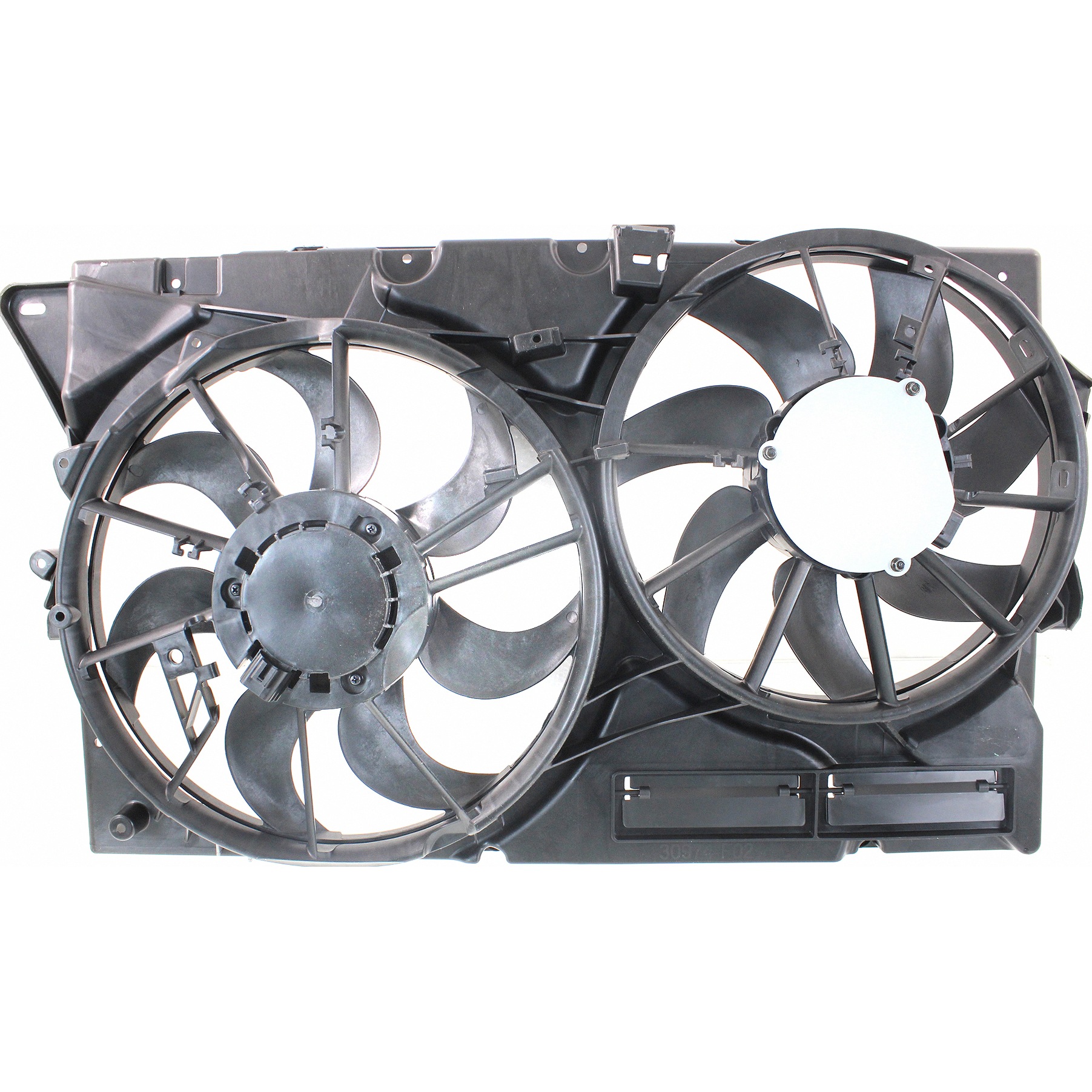 Dual Radiator And Condenser Fan Assembly For 2013-2019 Ford Lincoln