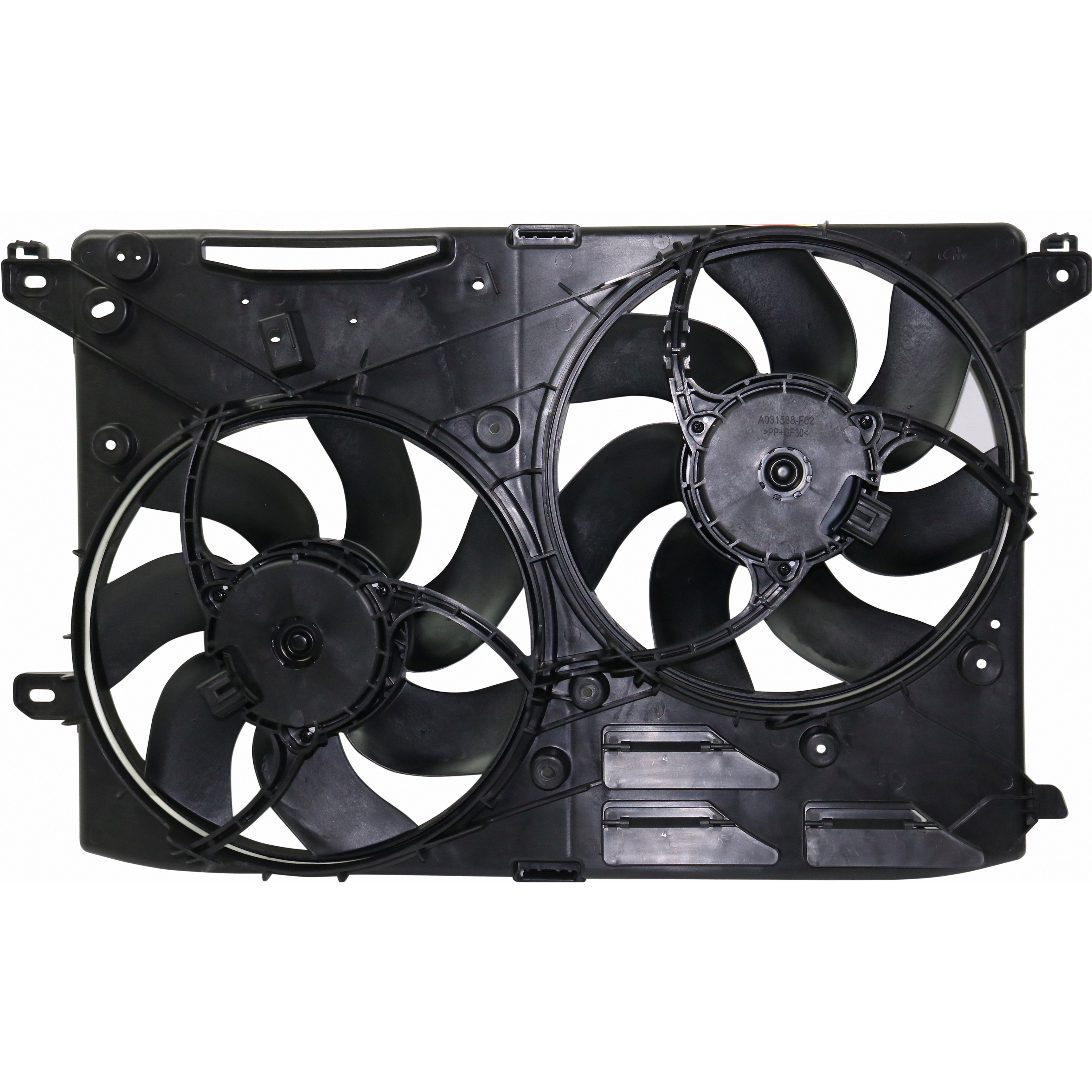 Dual Radiator And Condenser Fan Assembly For 17-20 Ford Fusion, 16-20 Lincoln MKZ