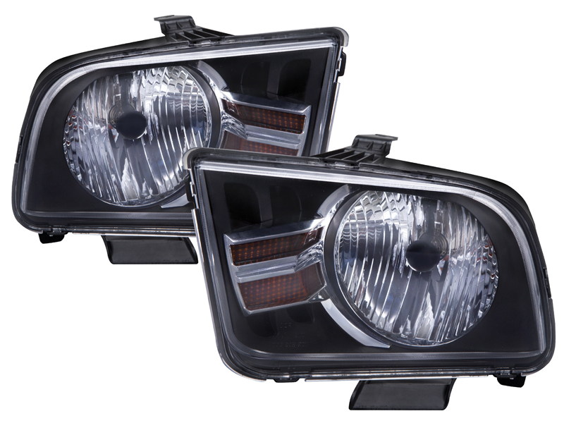 Headlight Set For 05-09 Ford Mustang
