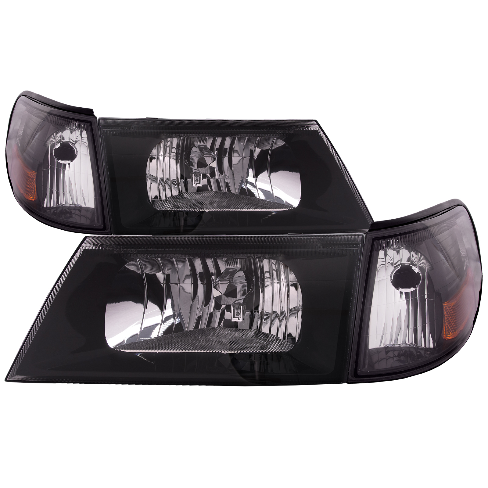 Headlight Set For 03-04 Mercury Grand Marquis, 03-04 Mercury Marauder