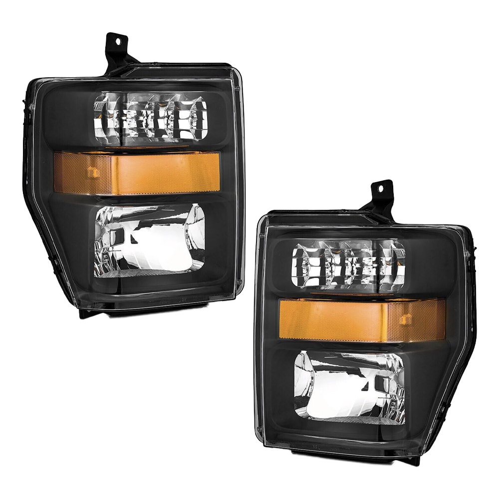 Headlight Set For 08-10 Ford F-250 Super Duty, 08-10 Ford F-350 Super Duty