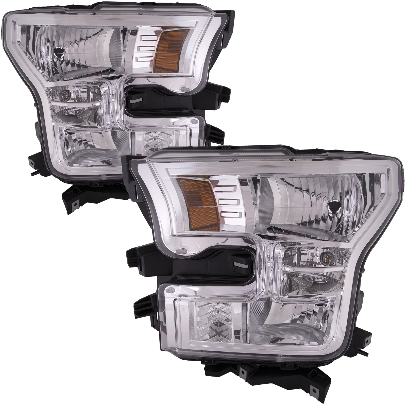 Headlight Set For 15-17 Ford F-150