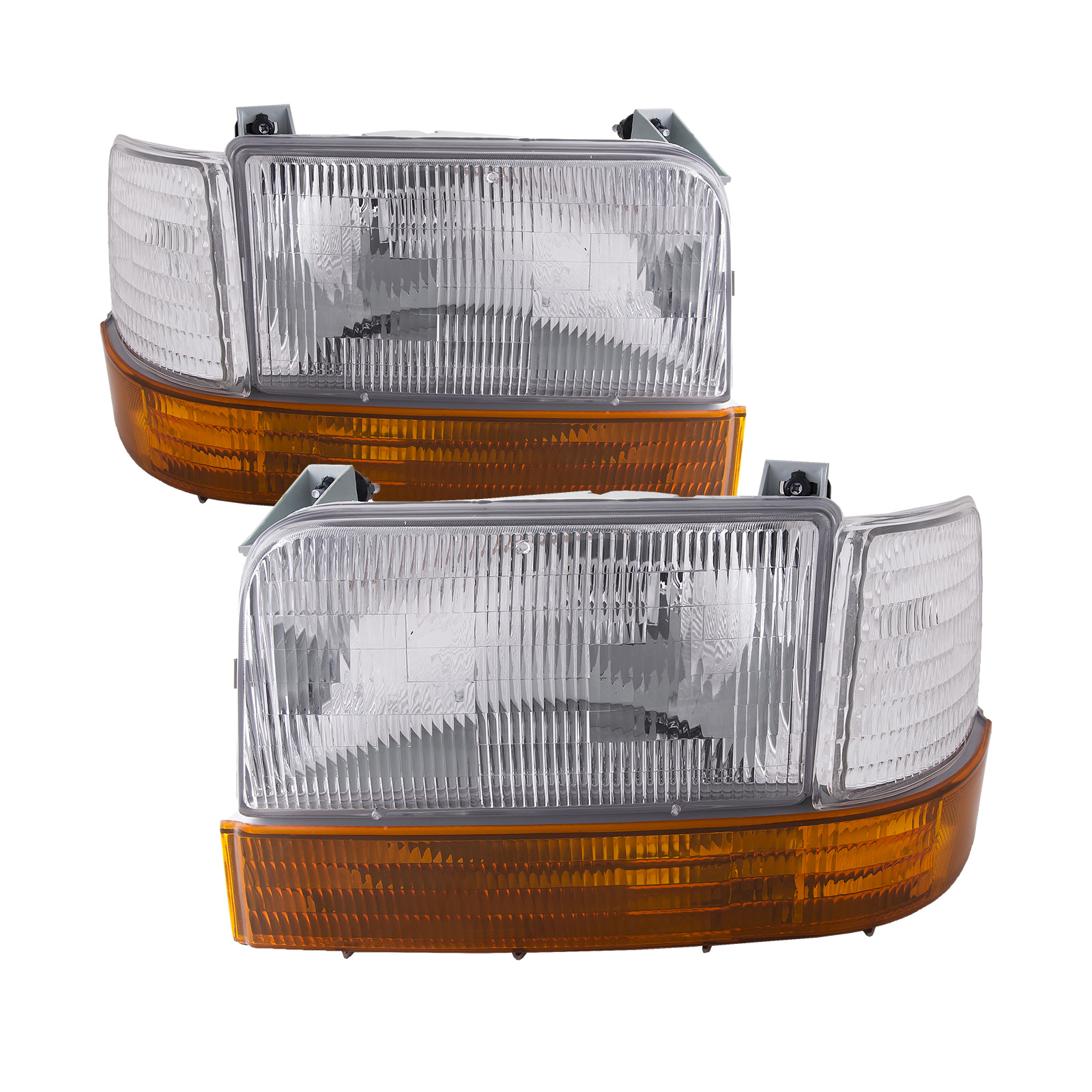 Headlight Set For 92-96 Ford Bronco, 92-97 Ford F-150, 92-98 Ford F-250, 92-98 Ford F-350