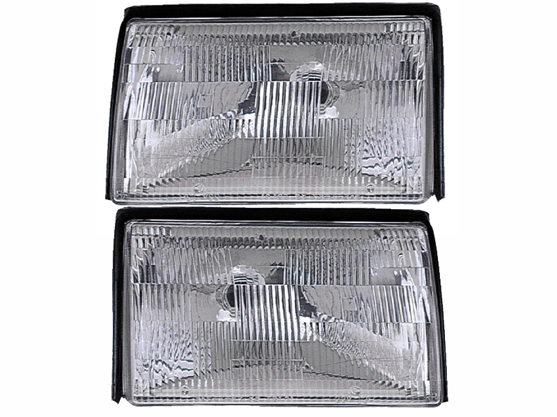 Headlight Set For 87-93 Ford Mustang
