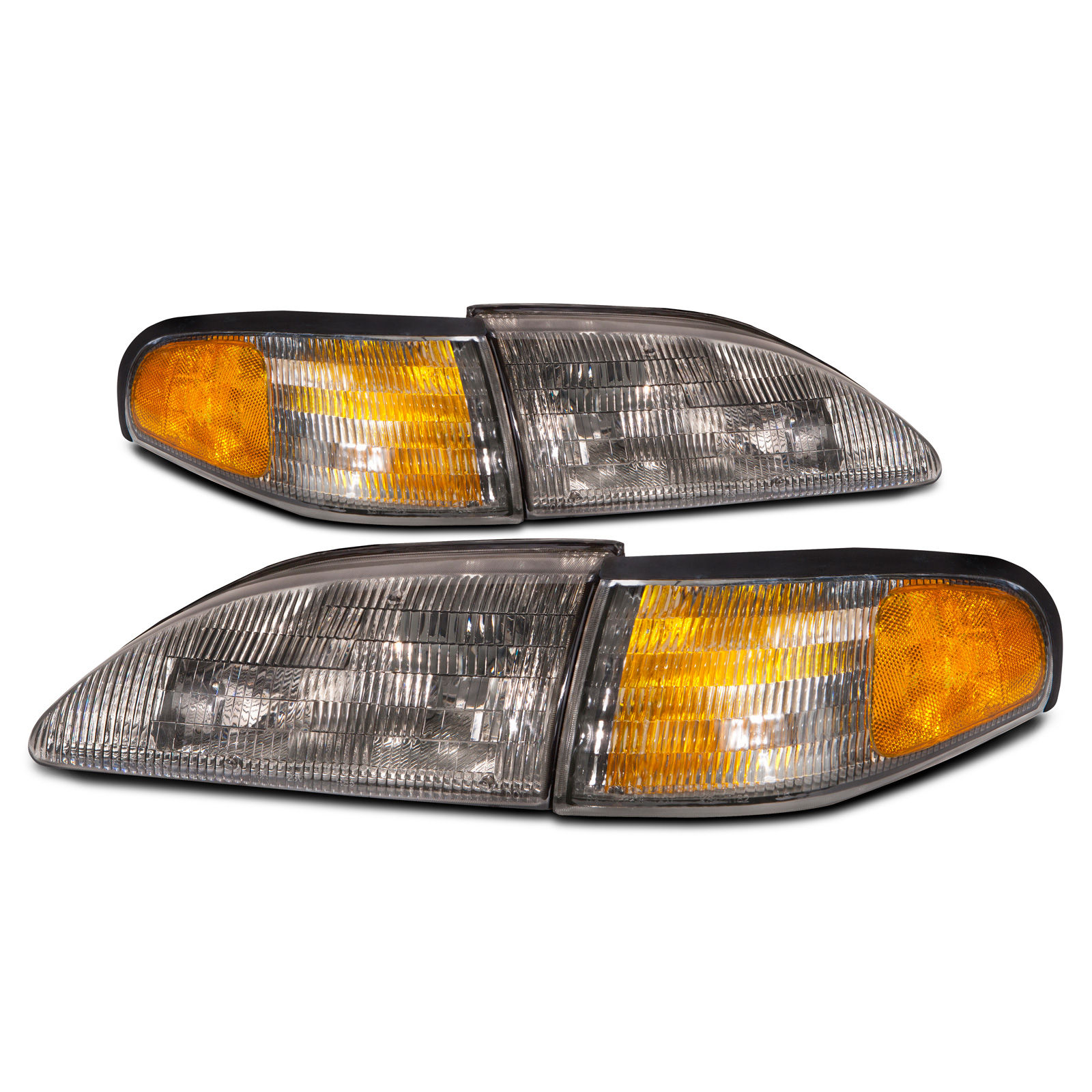 Headlight Set For 94-98 Ford Mustang