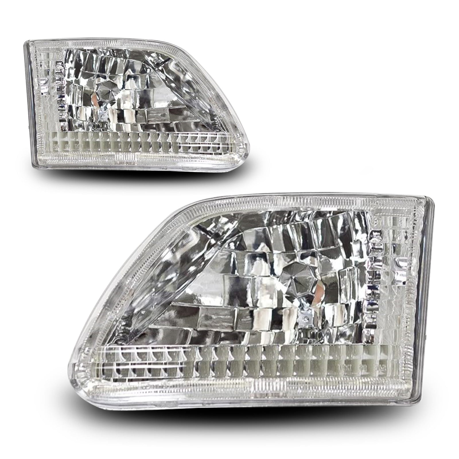Headlight Set For 97-02 Ford Expedition, 97-03 Ford F-150, 04 Ford F-150 Heritage, 97-99 Ford F-250 LightDuty